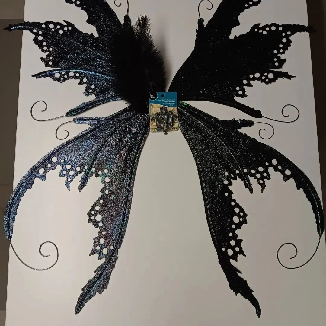 All trimmed and ready for finishing touches. What would you like to see next?#wings #fairywings #fairy #fae #gothwings #goth #ladyoftheonering #thepretenderscloset