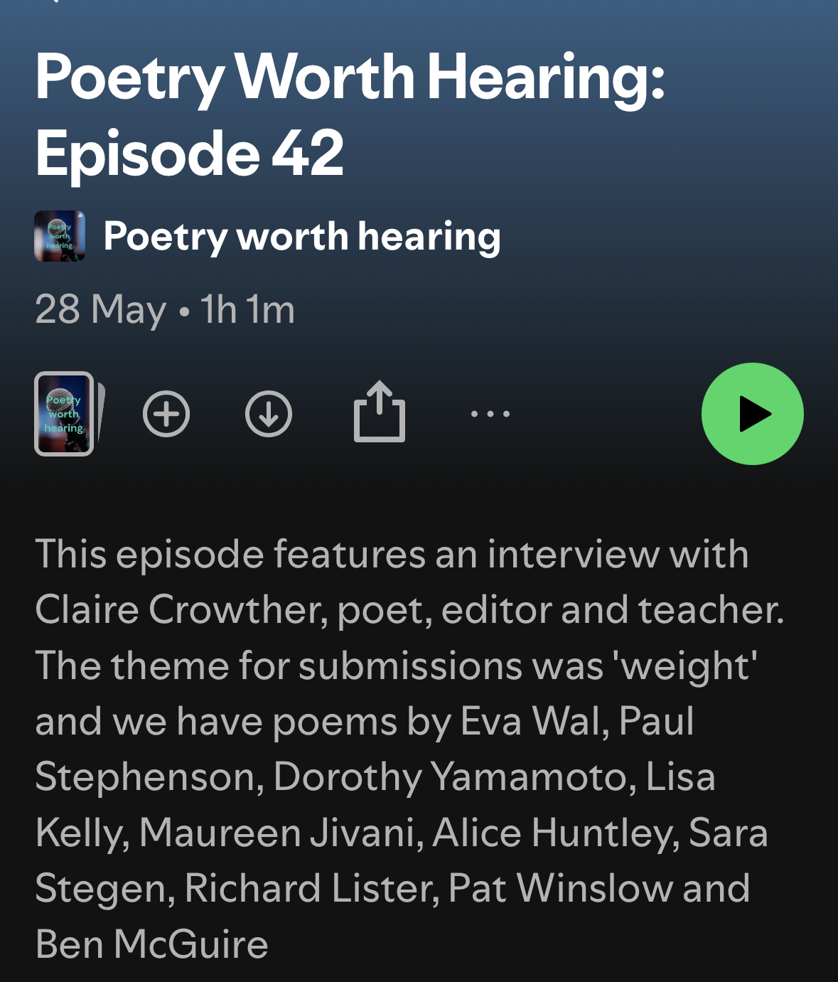 New Poems by Paul Stephenson, Published in Poetry Worth Hearing