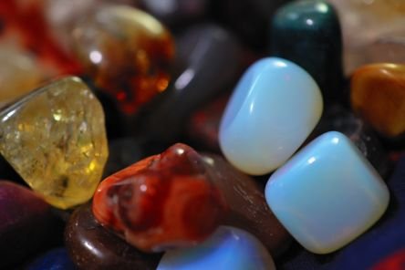 A bunch of small crystals in a small cluster
