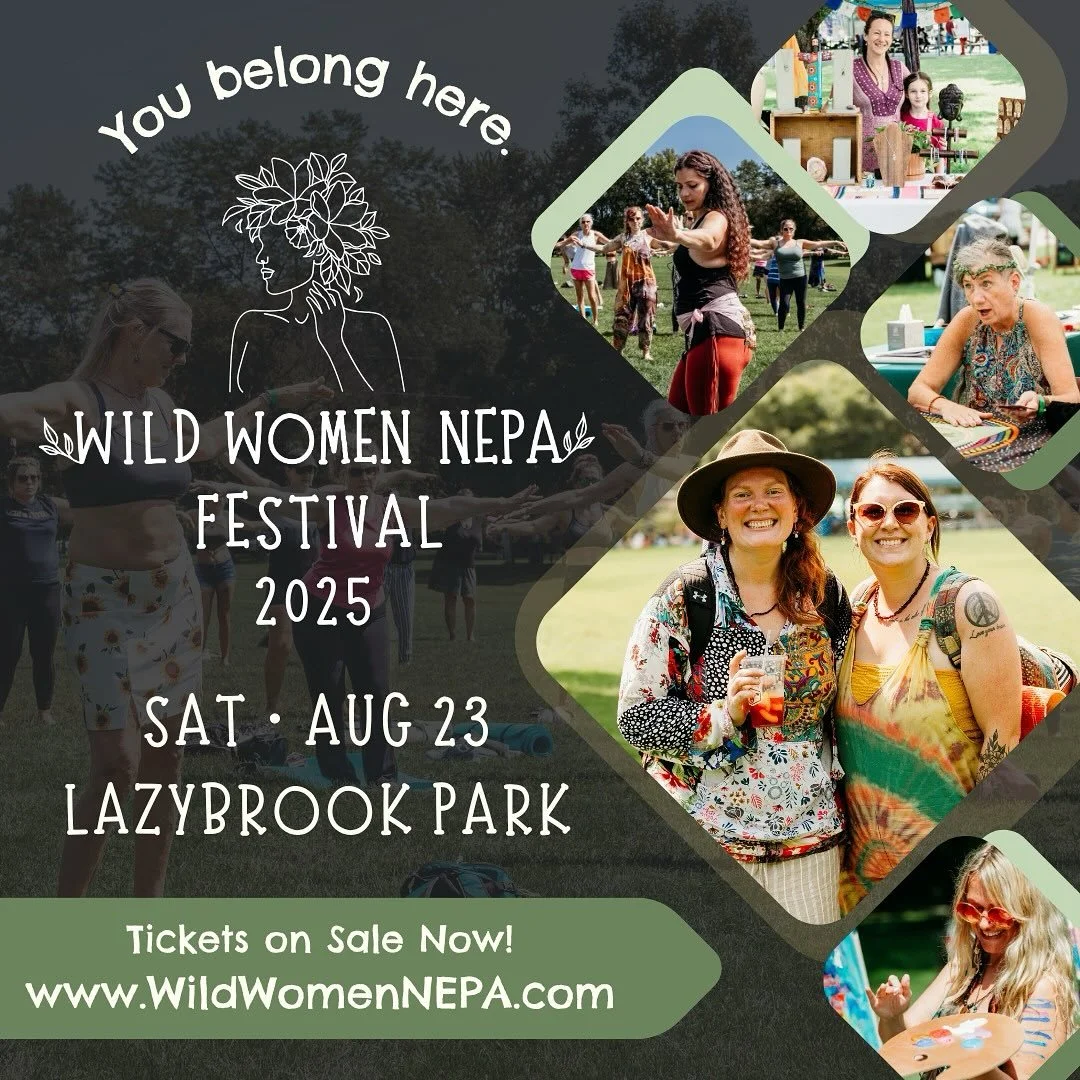 Tomorrow is the day!!! Wild Women NEPA Festival. Join us for a day of healing, music, food, vendors and more.

My crystal healing workshop is at 3pm in the Gully and you can visit my tent for readings, healings and crystals at section 77 near the Red