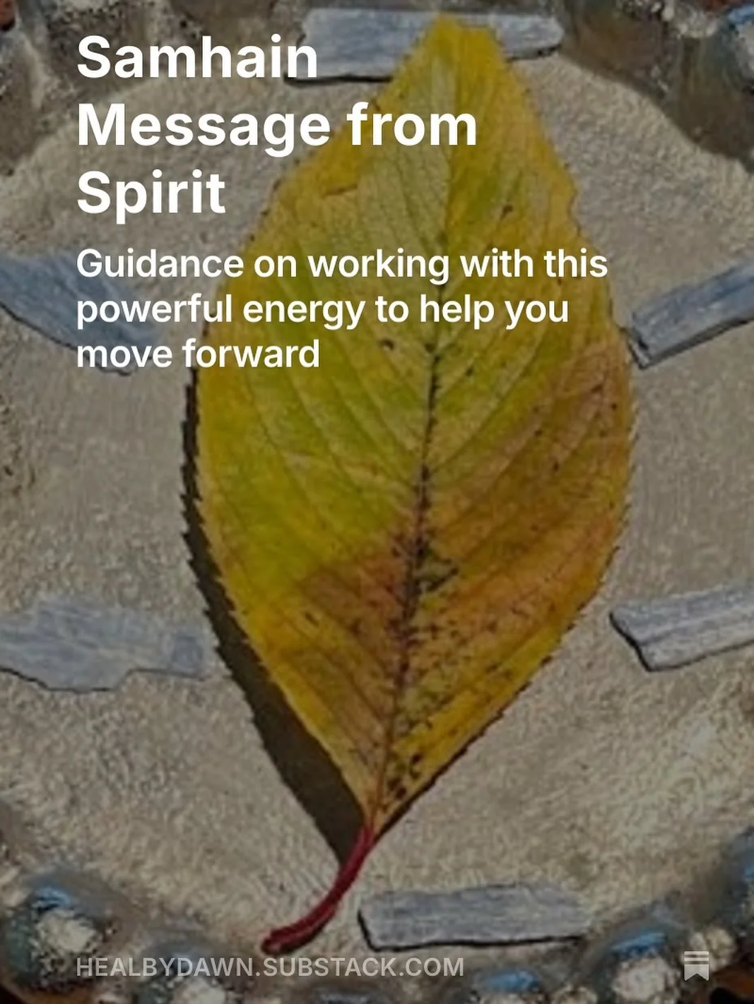My latest substack delivers messages from spirit, tarot and crystals to work with the current Samhain energies. Read about how to step more fully into your truth and power at this time, and what crystal will help support you now. There is also an ene