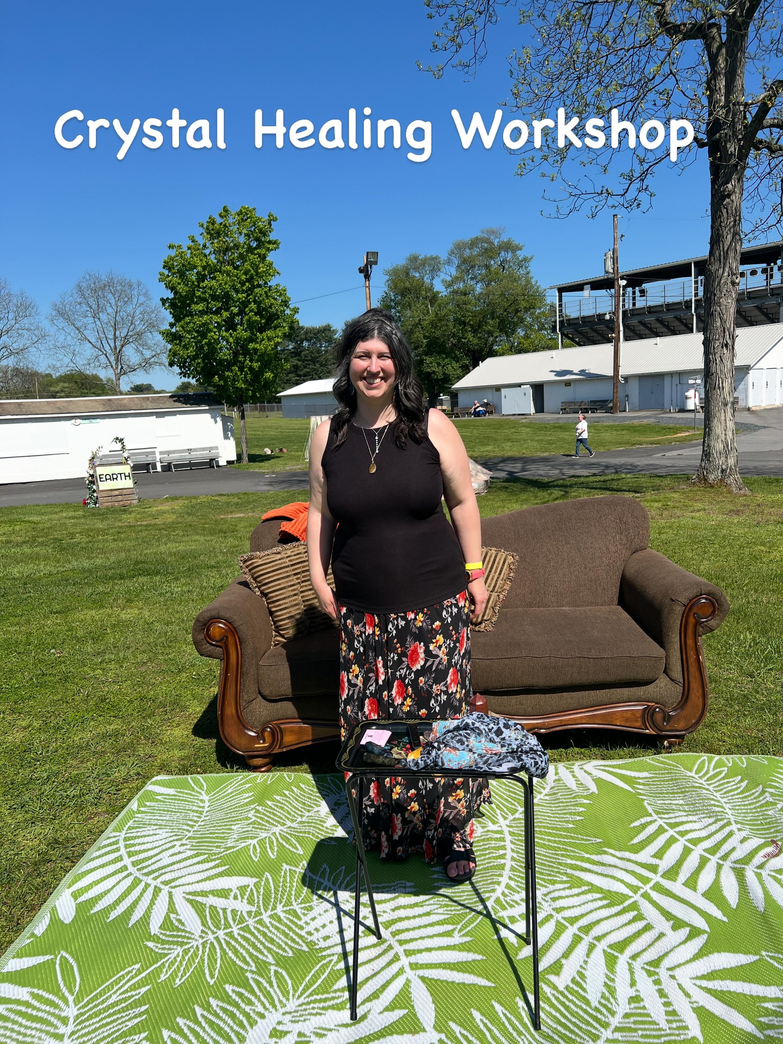 Such a magical, wonderful day at the @flower.moon.festival Flower Moon Festival!!! Thank you for having me back for another amazing event. 

Thank you to everyone who attended my crystal healing workshop and stopped by my table! 

Special shout-out t