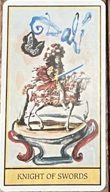 Knight of Swords Tarot Card By Salvador Dali