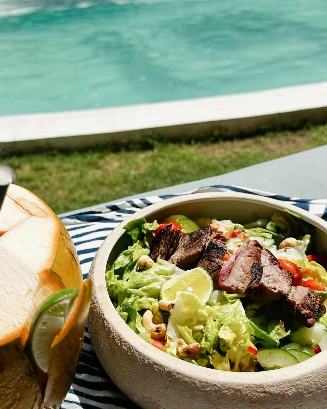 Brunch tastes better with a fresh coconut in hand.
Yep, it&rsquo;s on us. Every brunch.