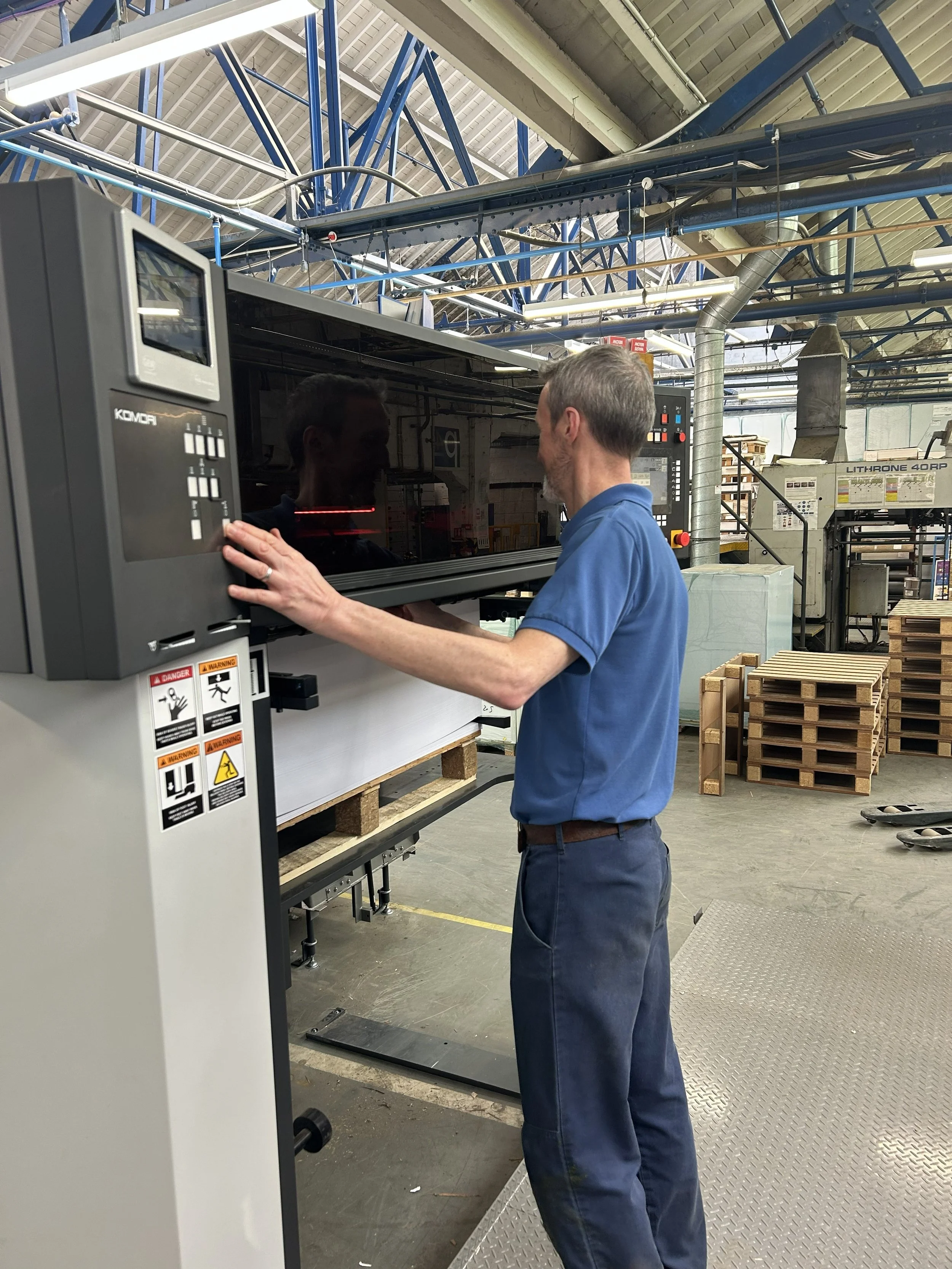 Brand new £1.5million litho press installed 