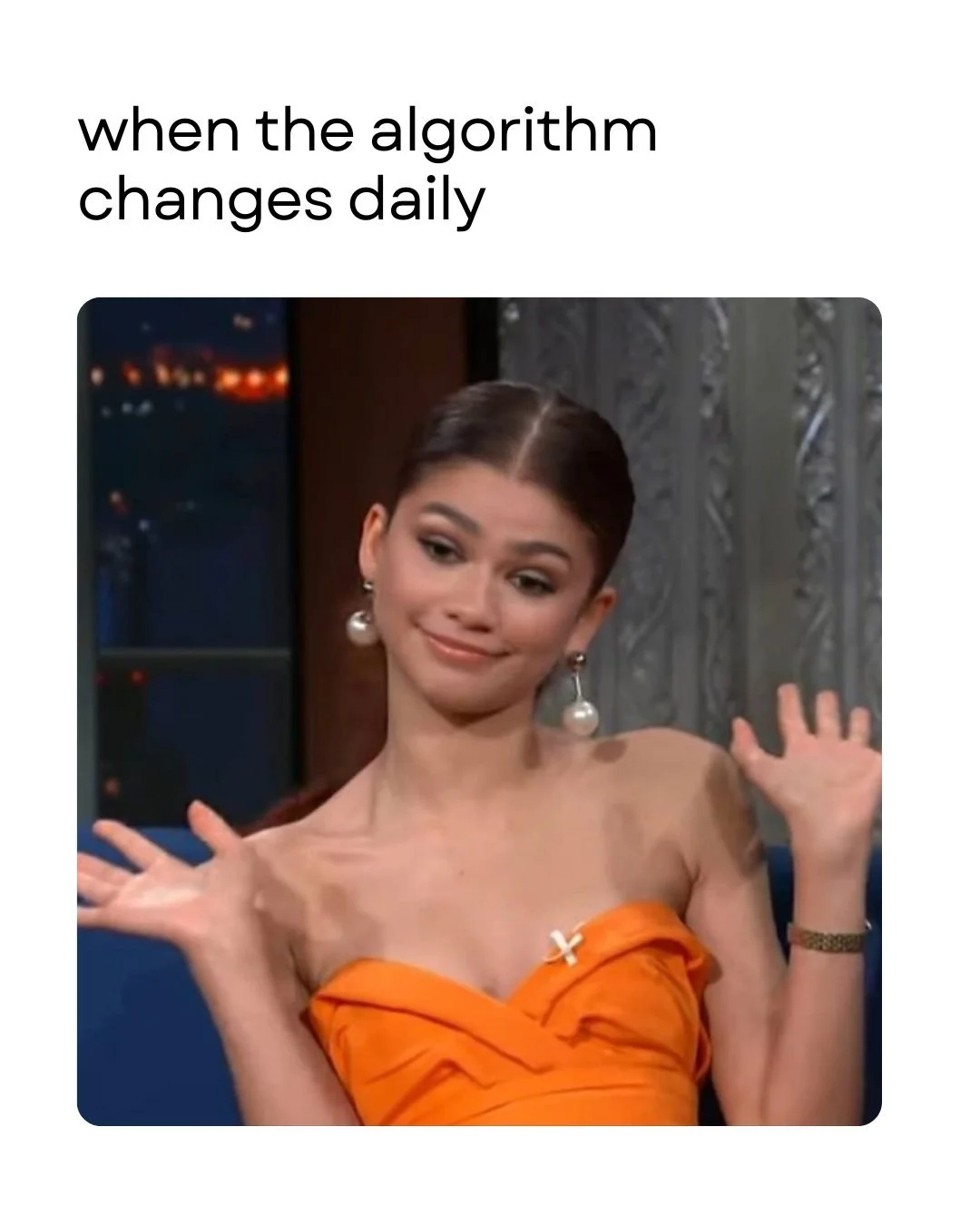 breaking news...the algorithm is gonna change again 🥴👩&zwj;💻