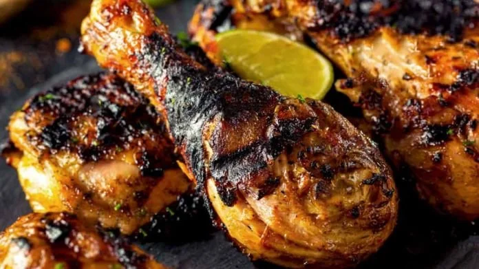  Spicy jerk chicken 