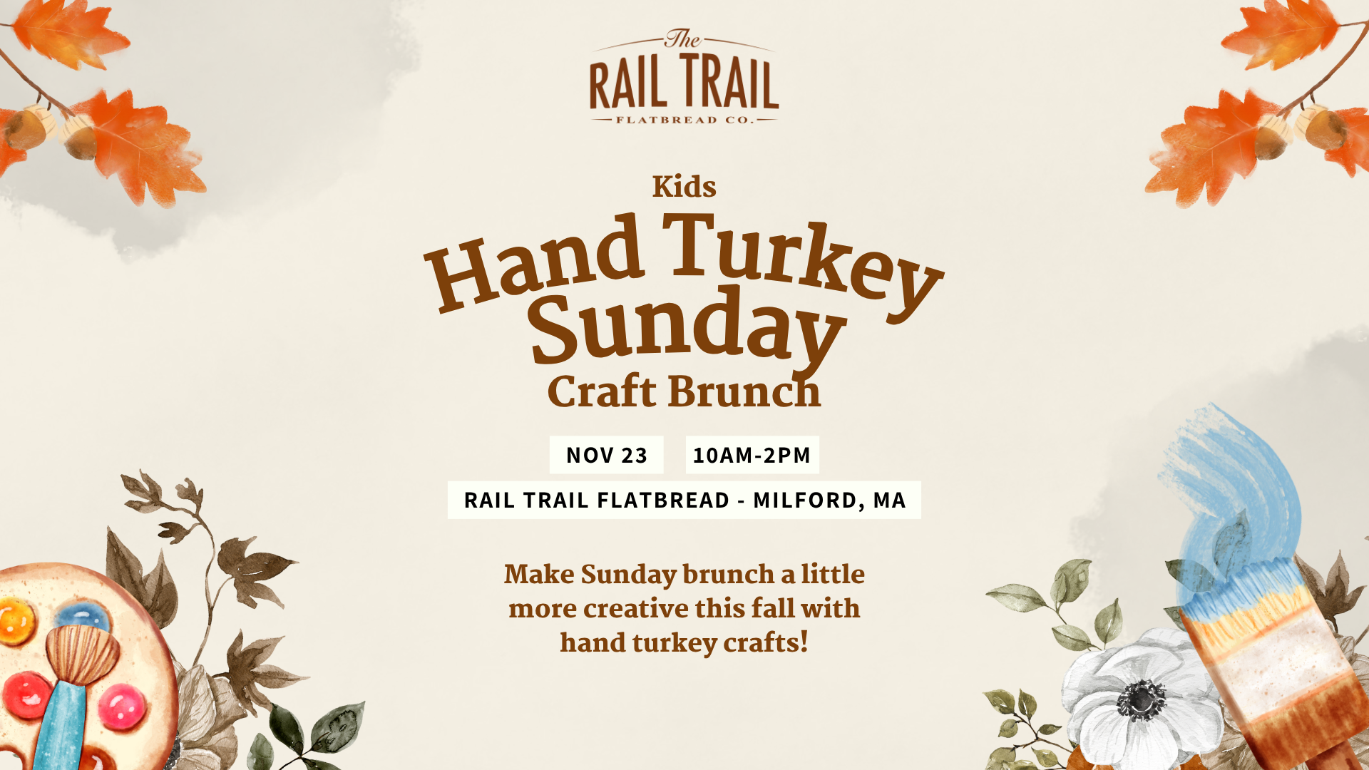 kids’ Hand Turkey Craft brunch