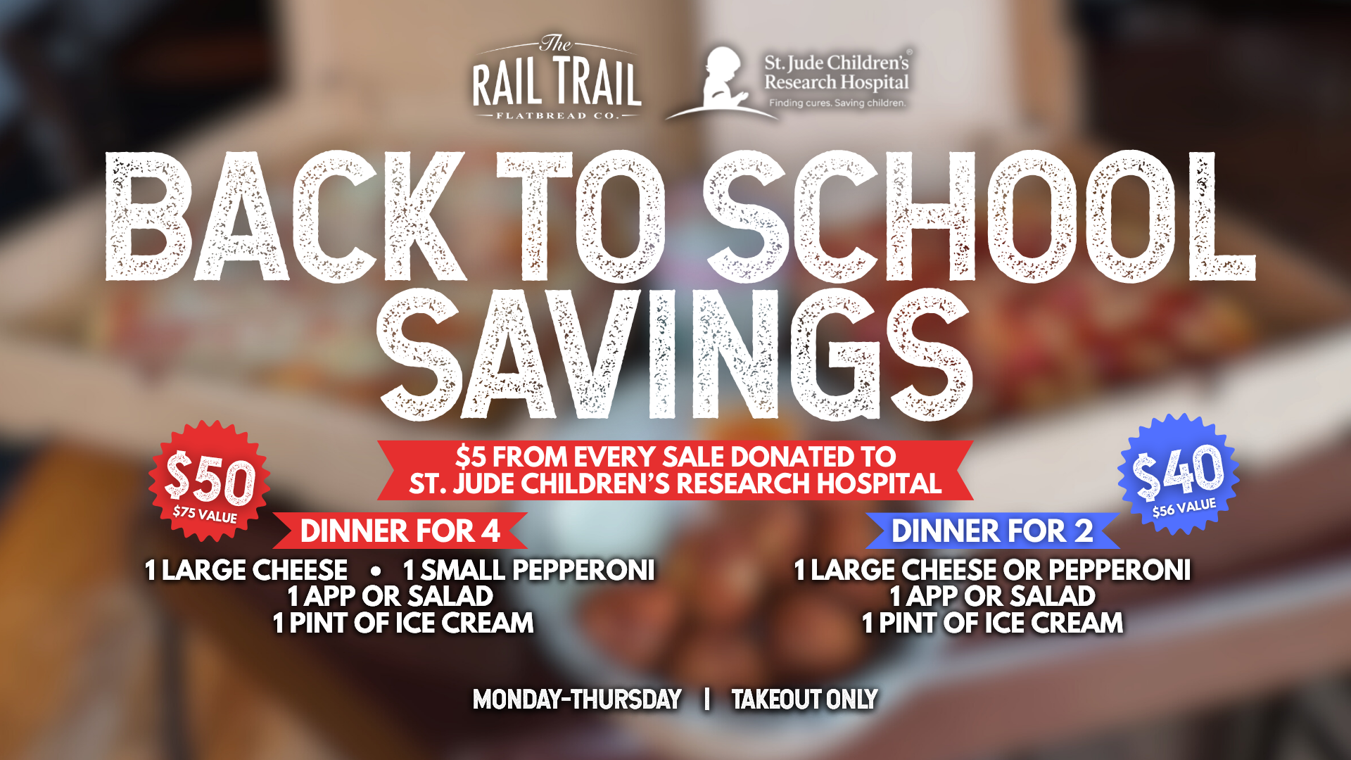 Back to School Savings at Rail Trail Flatbread Co. 🎒