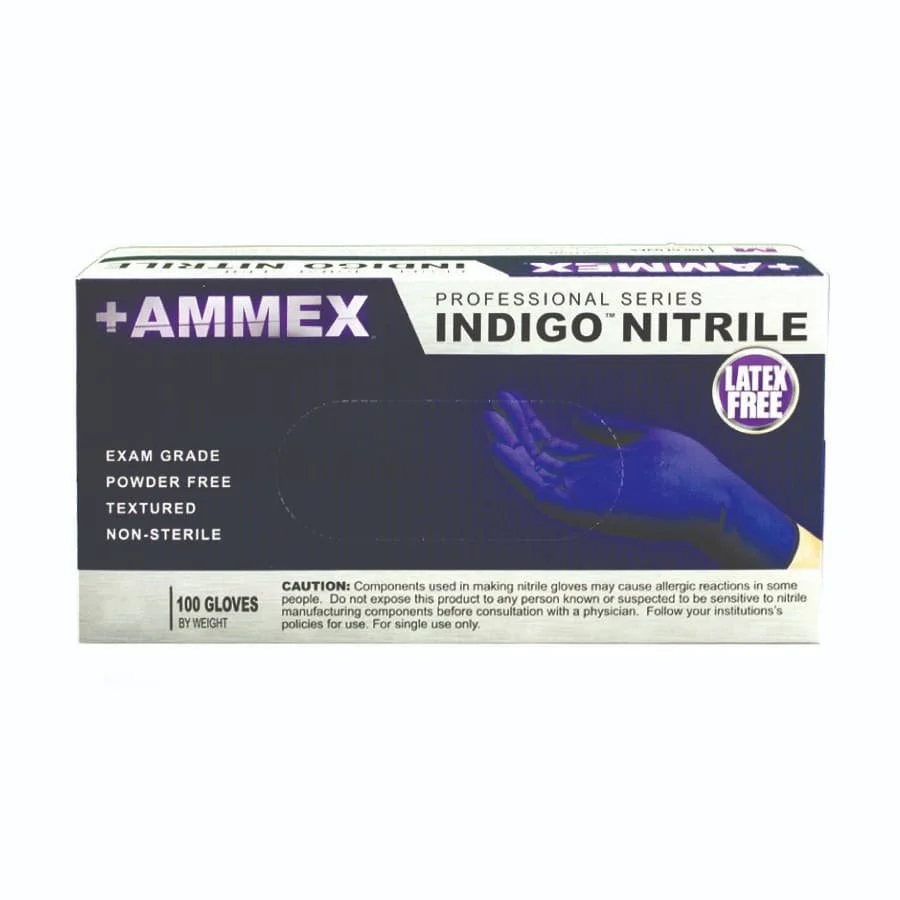 AMMEX Indigo Nitrile Gloves