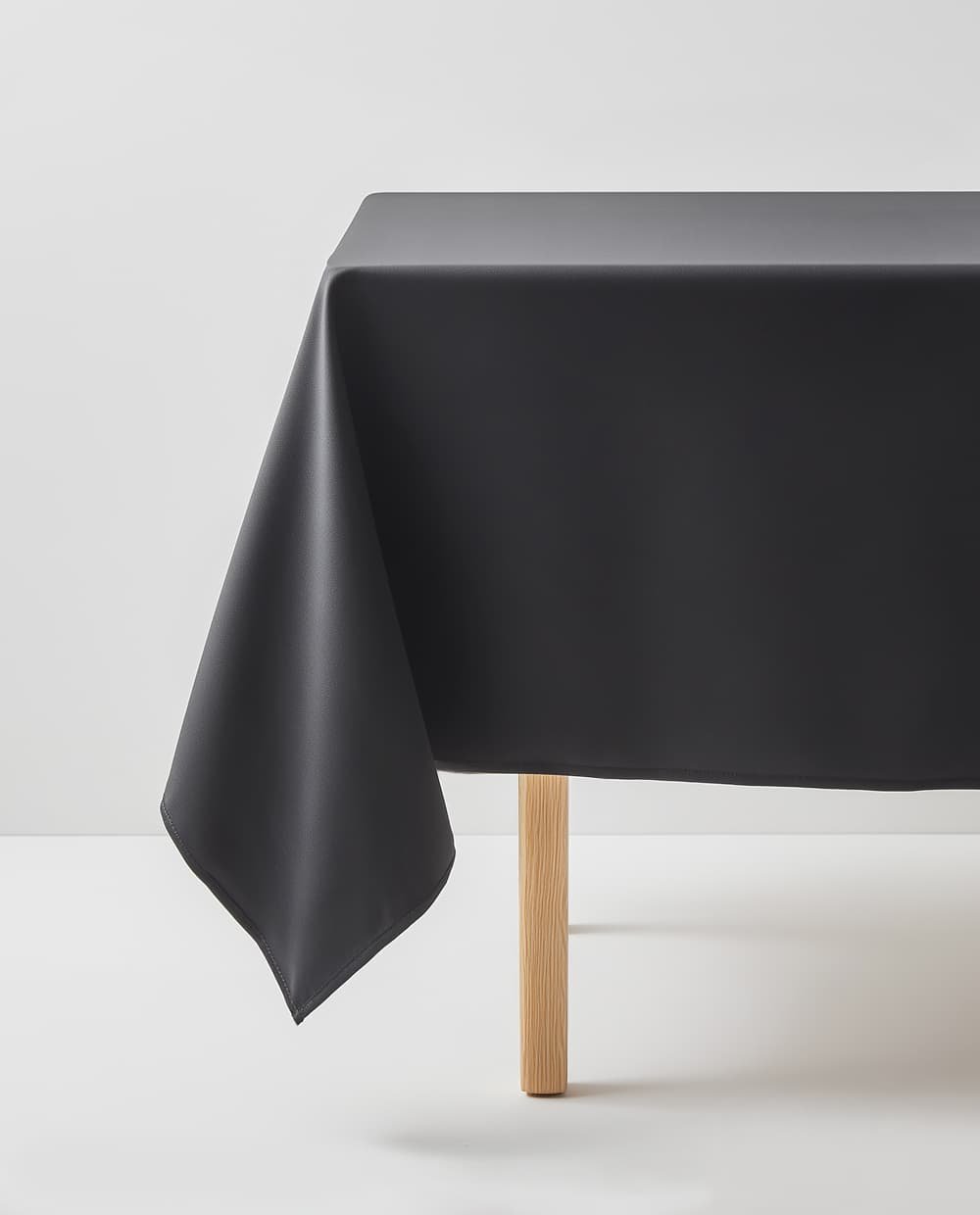 Tablecloths, Black, in a variety of sizes.