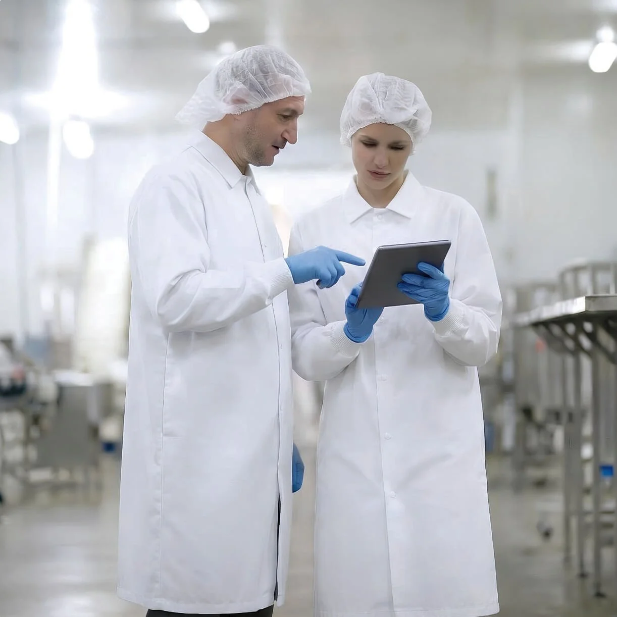 Food Safety Coats, for food production environments.