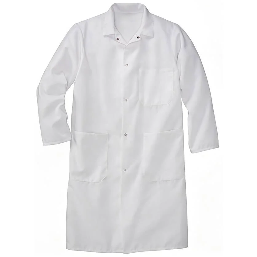 Foodservice Butcher Coats, Long Sleeved, White