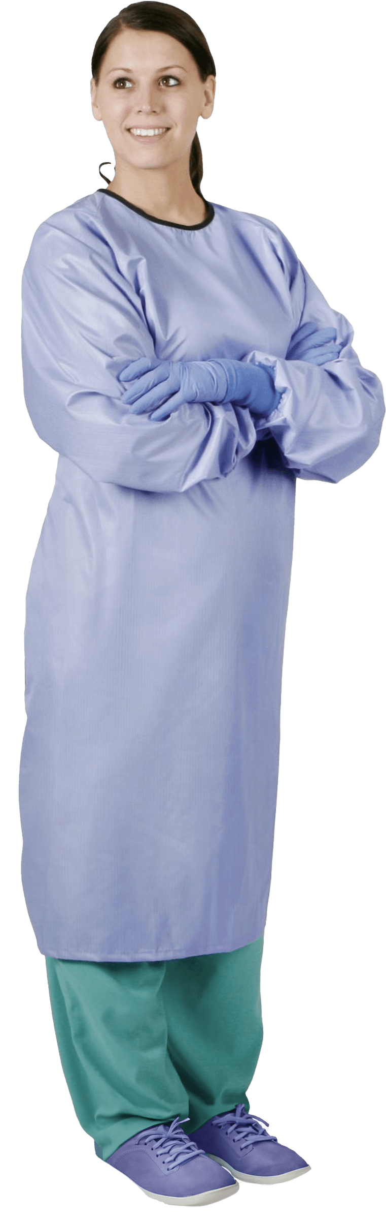 Healthcare staff wearing an Isolation Gown.