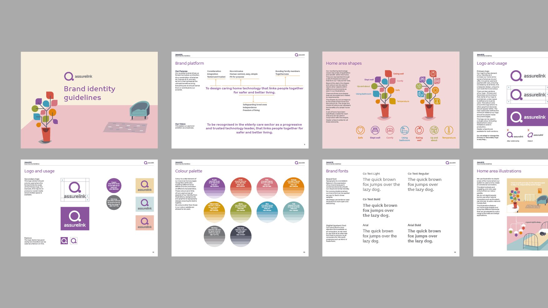 Assurelink brand identity design. Brand guidelines.