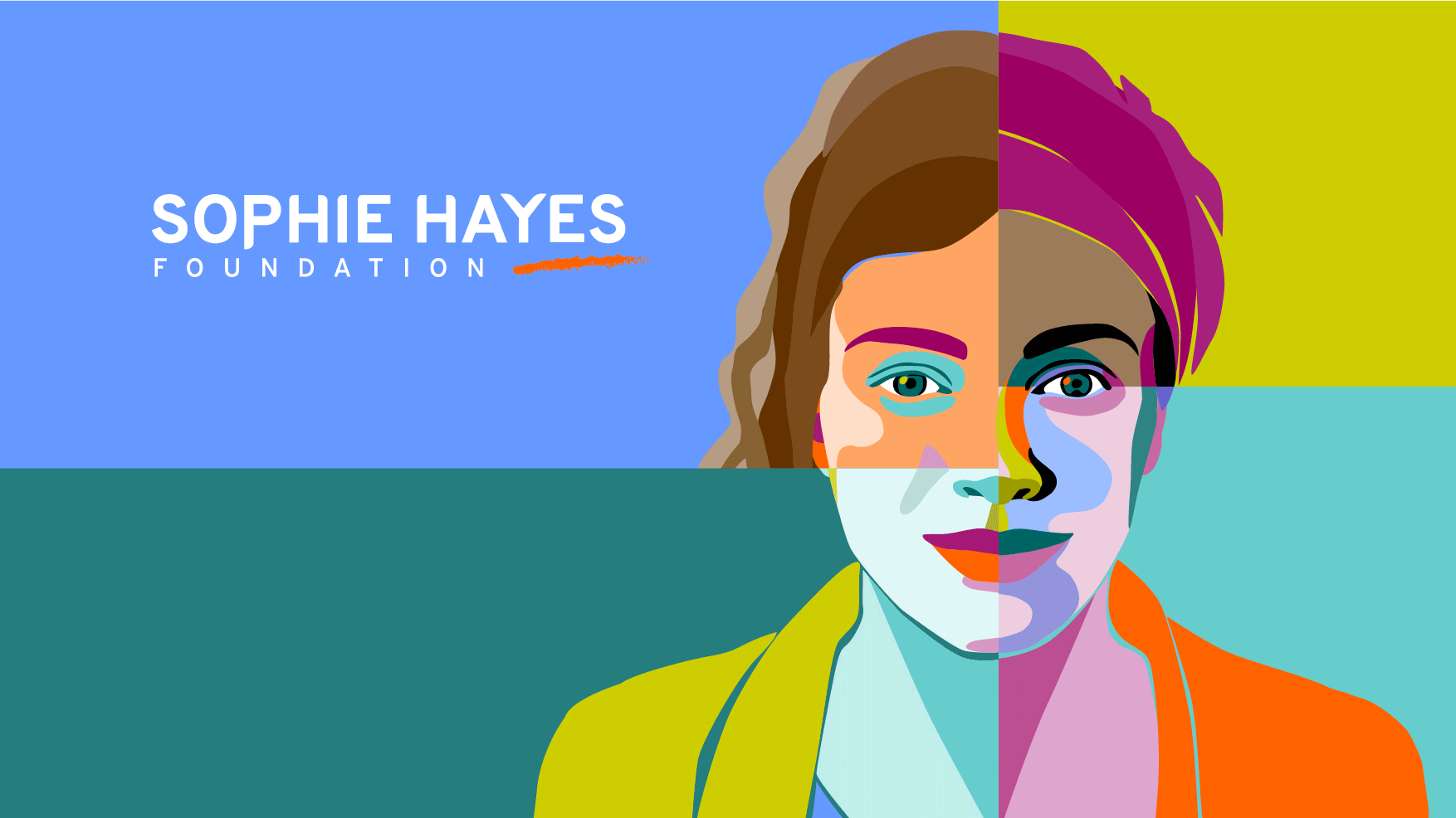 Sophie Hayes Foundation identity creation. Every woman illustrations