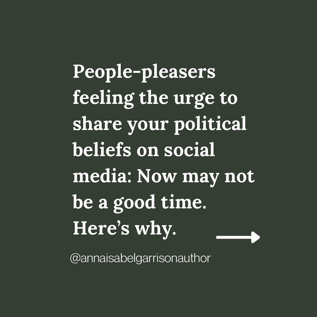 We&rsquo;ve all been there: You feel passionate about the election results and feel the desire to stand up for your values and truth. BUT you&rsquo;re also a people-pleaser who gets incredibly paranoid whenever you &ldquo;sense&rdquo; someone&rsquo;s