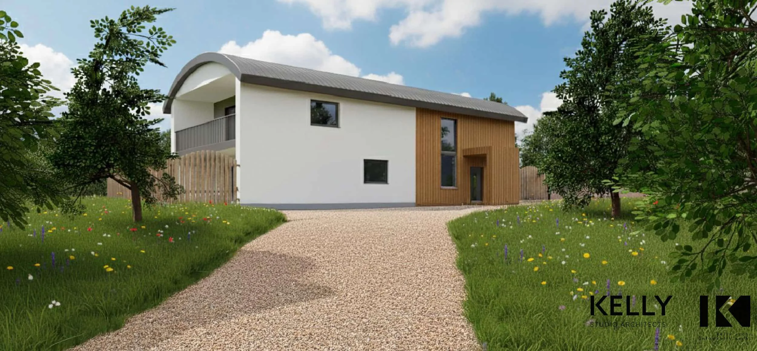 Farm House visualisation northern elevation