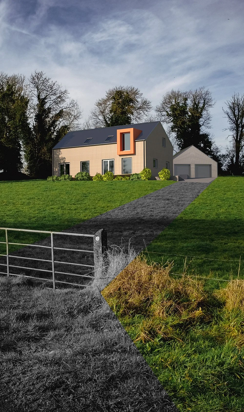 Hill House photomontage