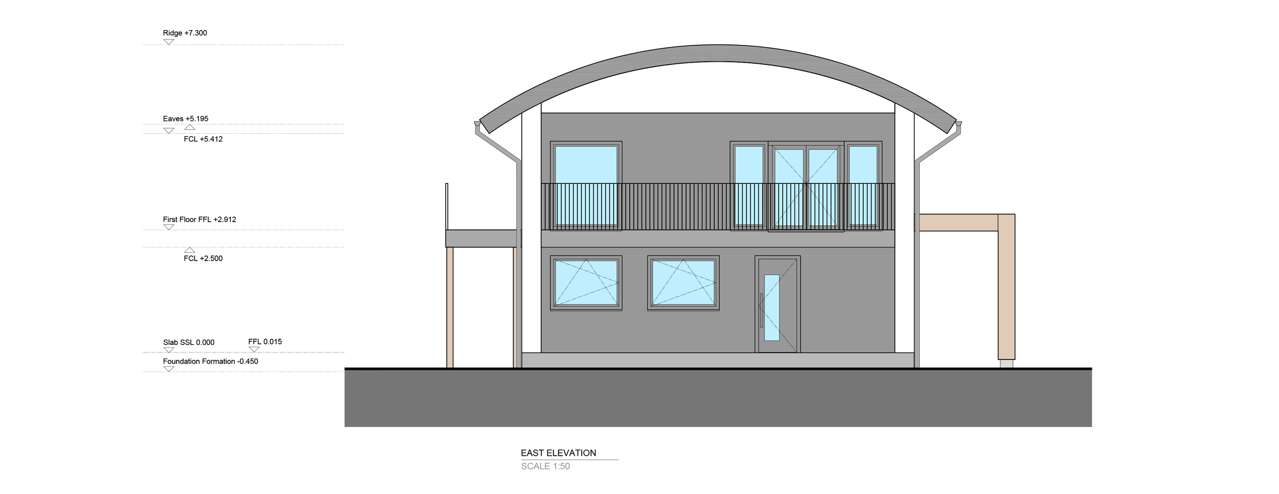 Farm House east elevation