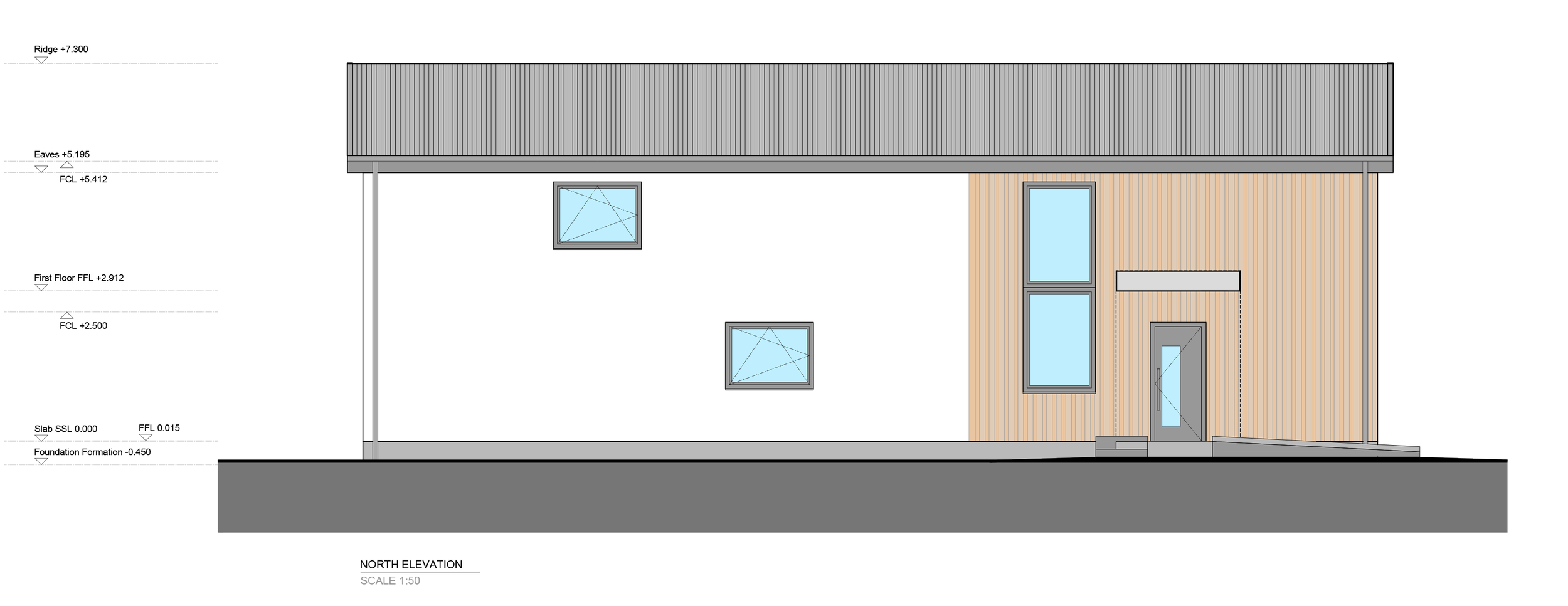 Farm House north elevation
