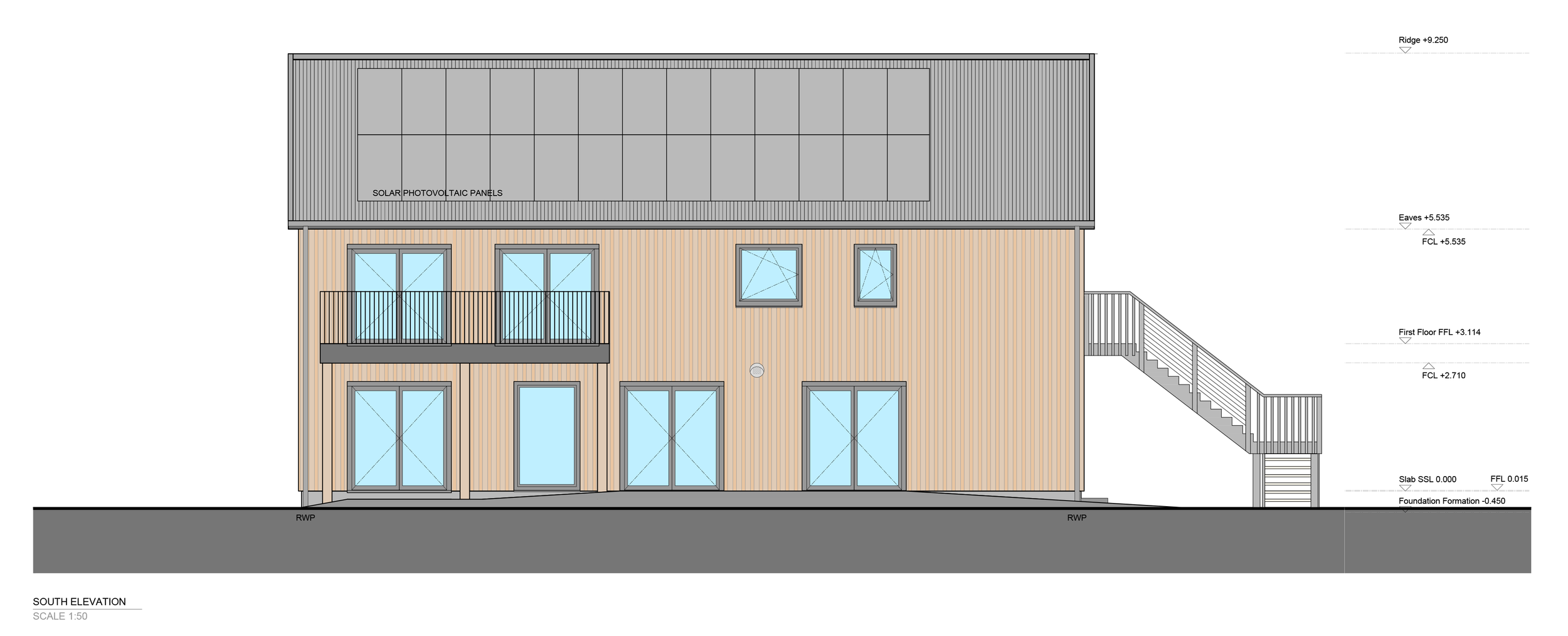 Forest House south elevation