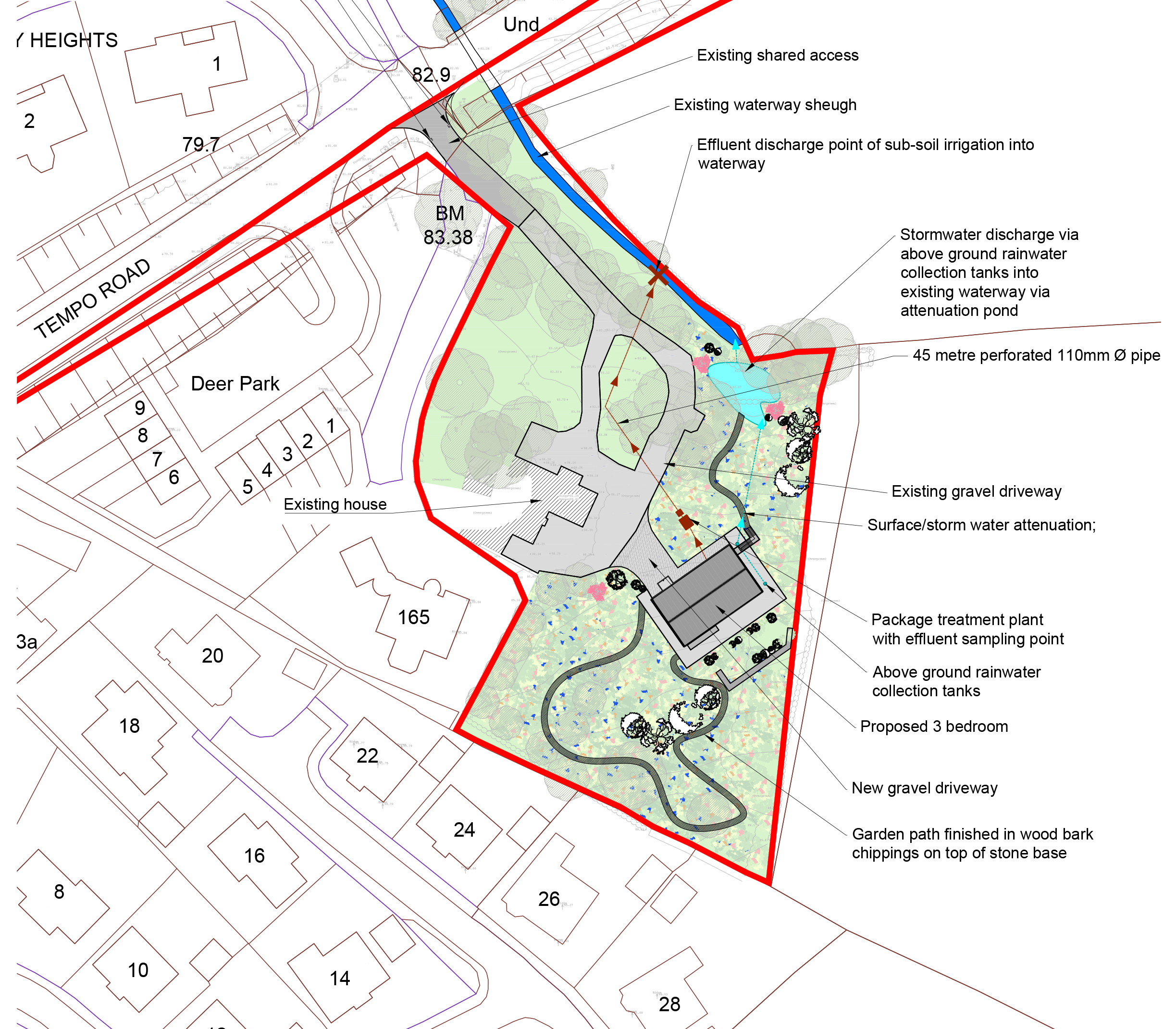 Forest House proposed site plan
