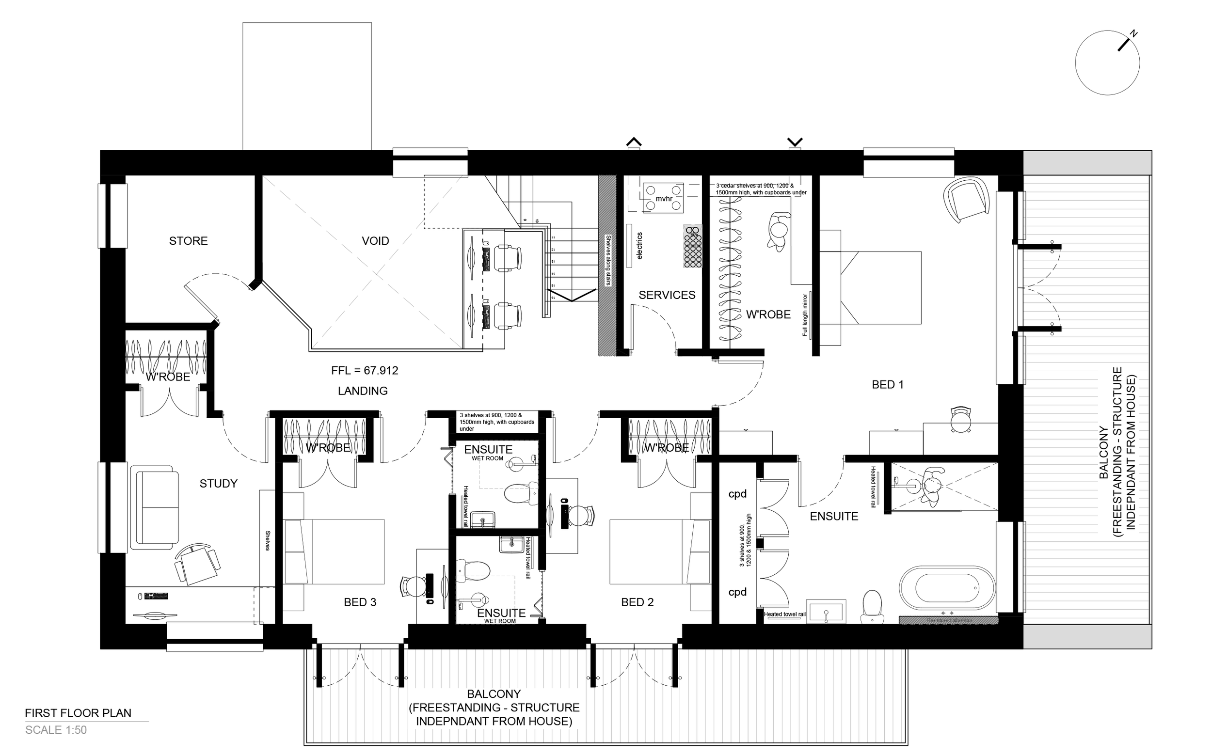 Farm House first floor plan