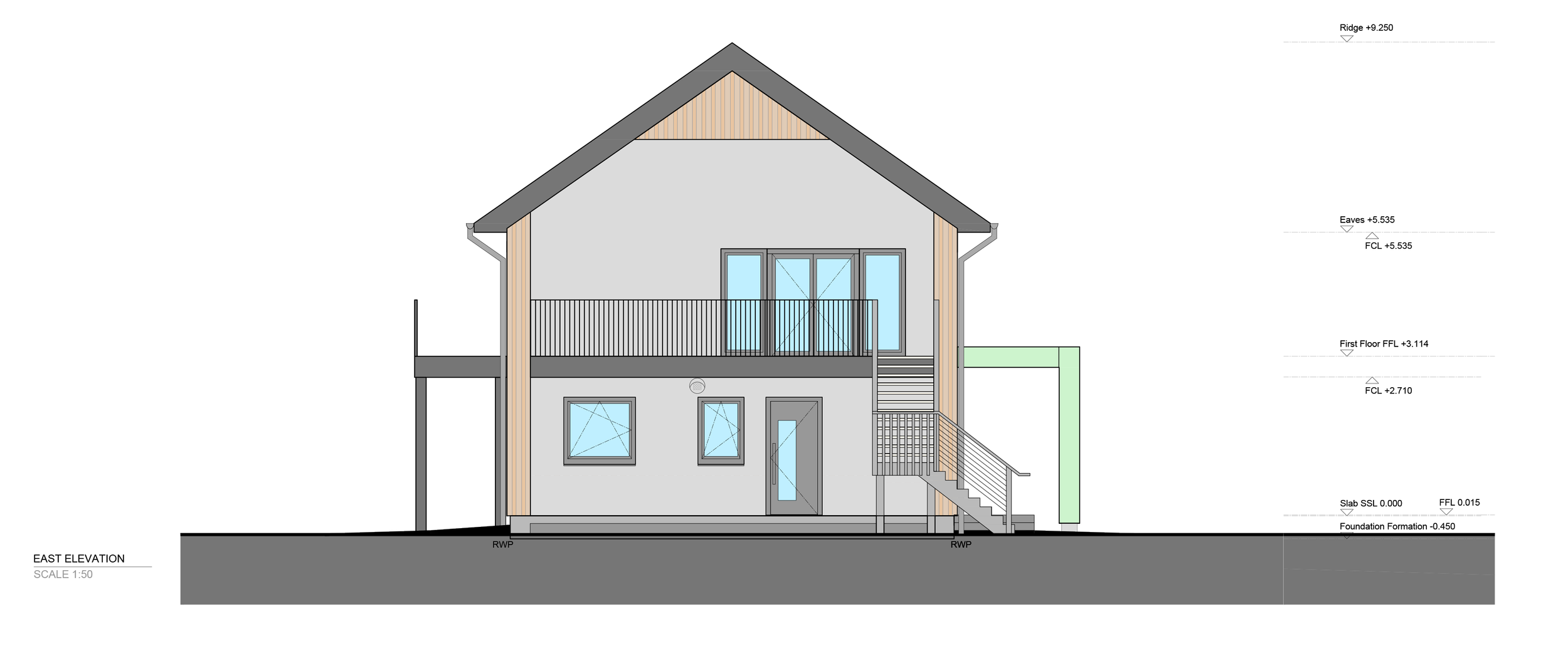 Forest House east elevation