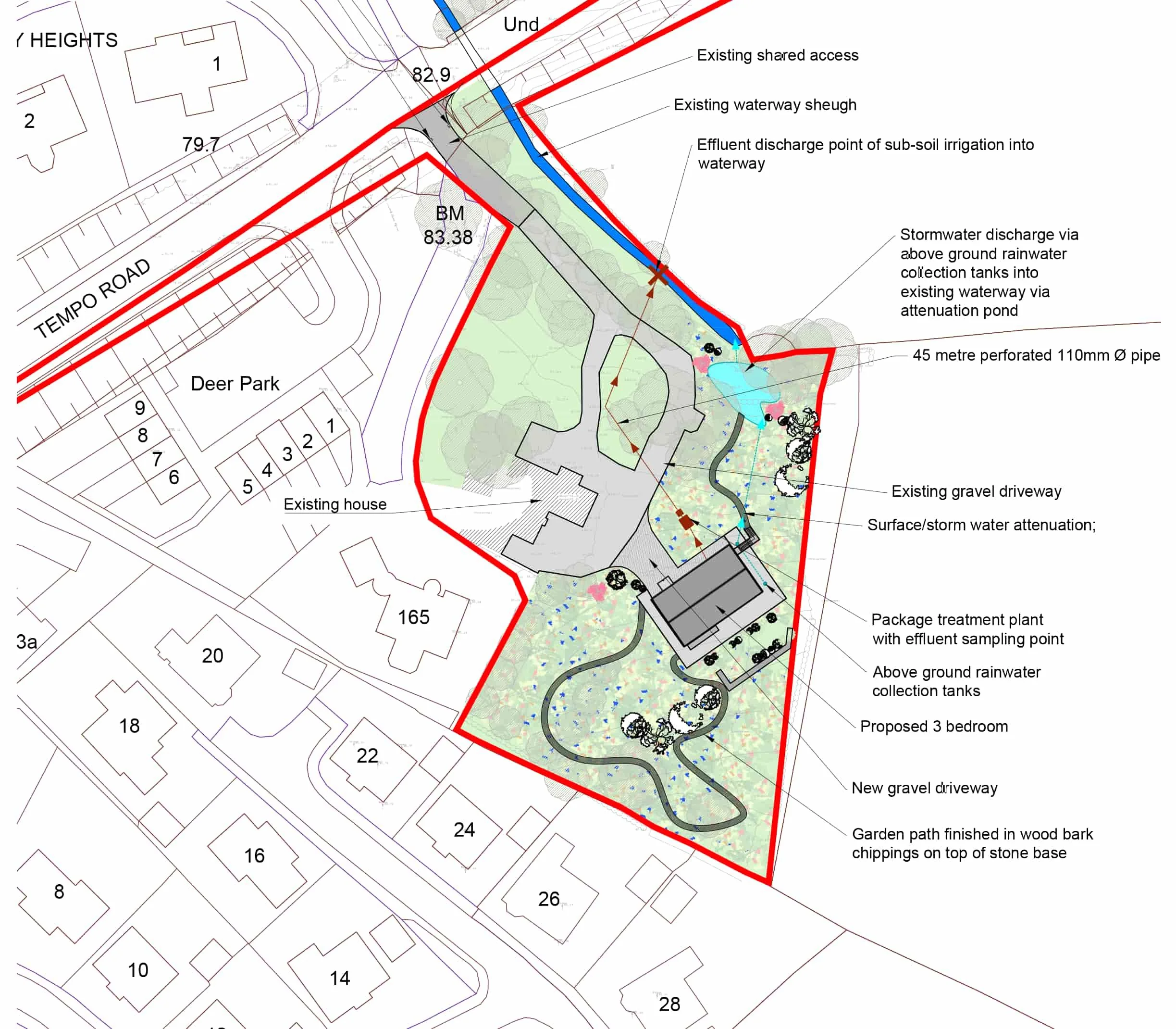 Forest House proposed site plan