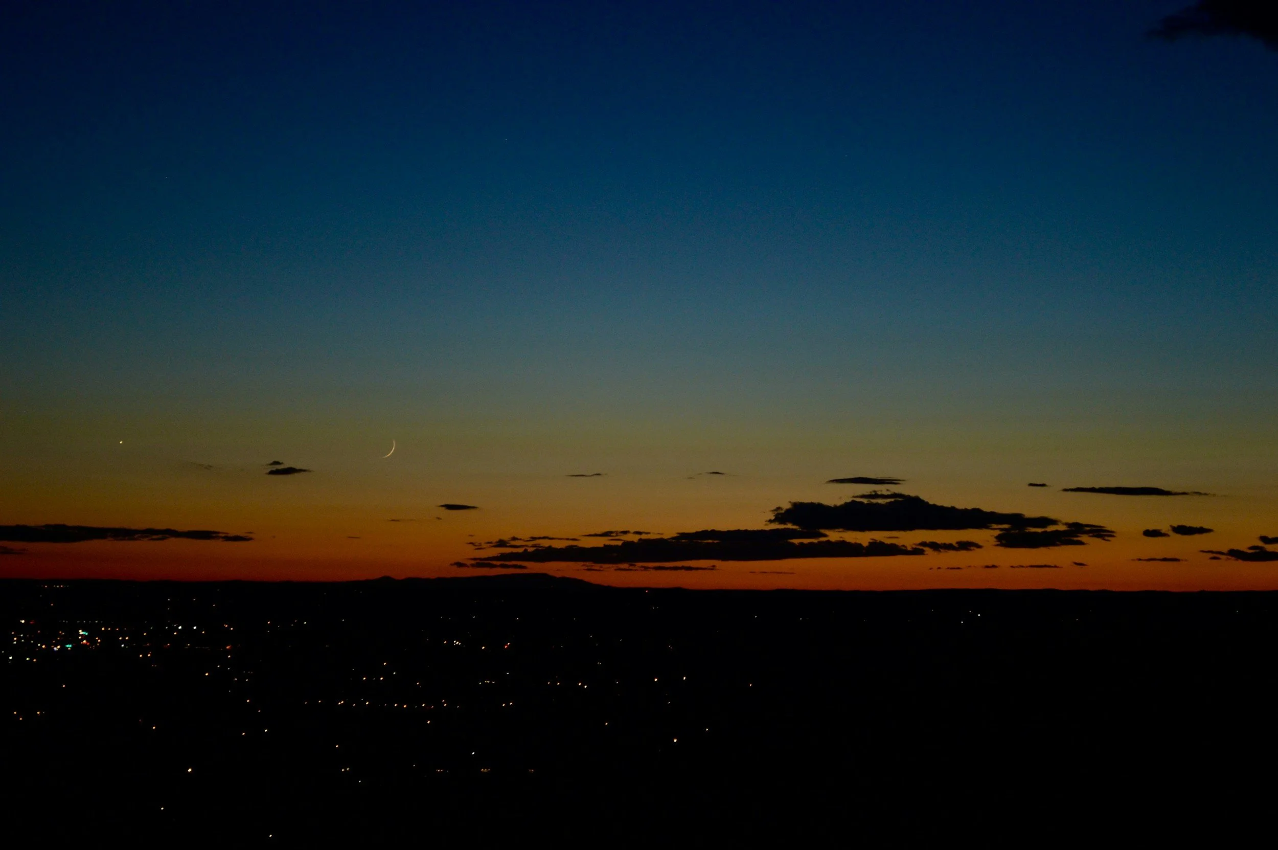 summer sunset with boise skyline