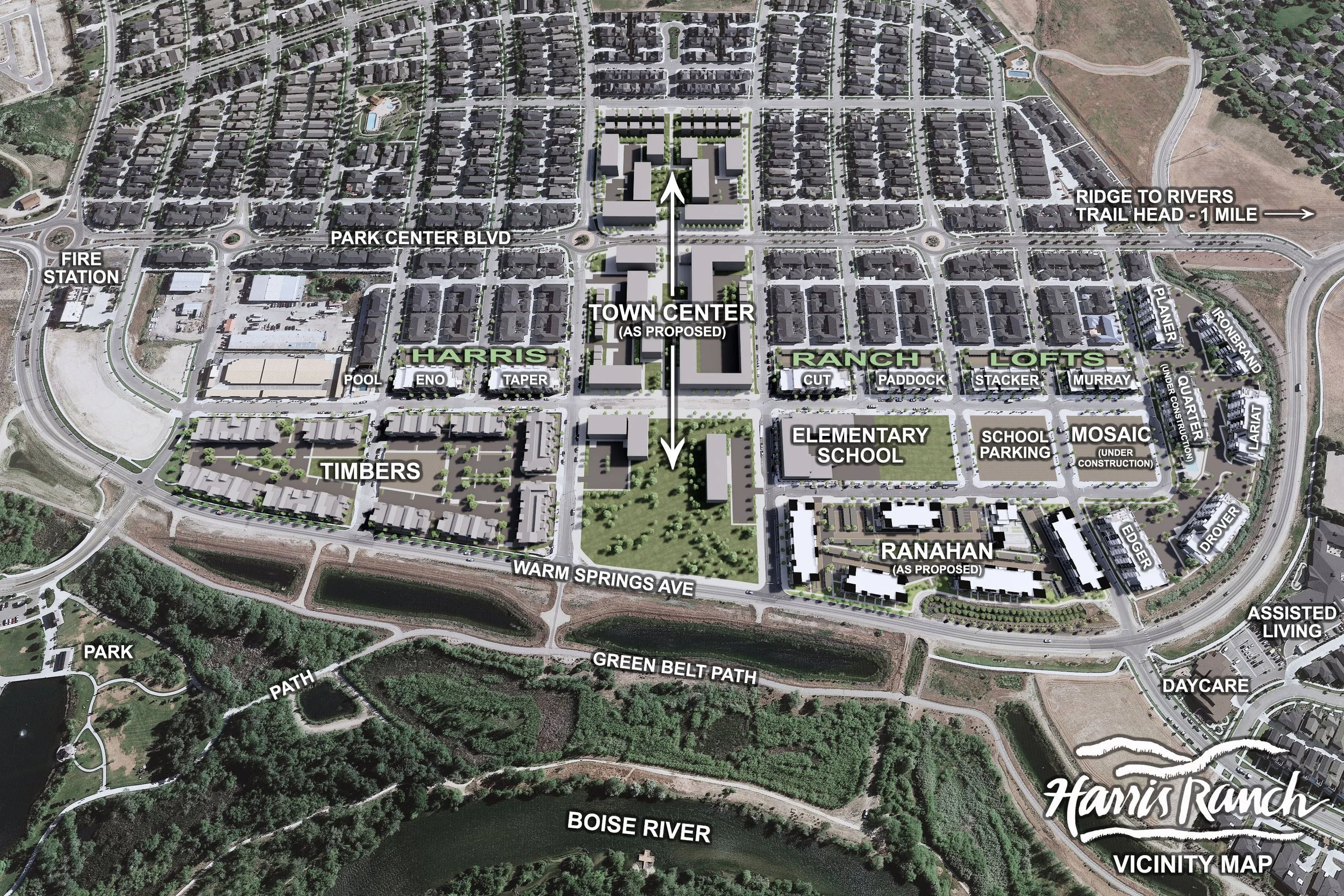 Harris Ranch Aerial View Warm Springs & Harris Ranch Lofts