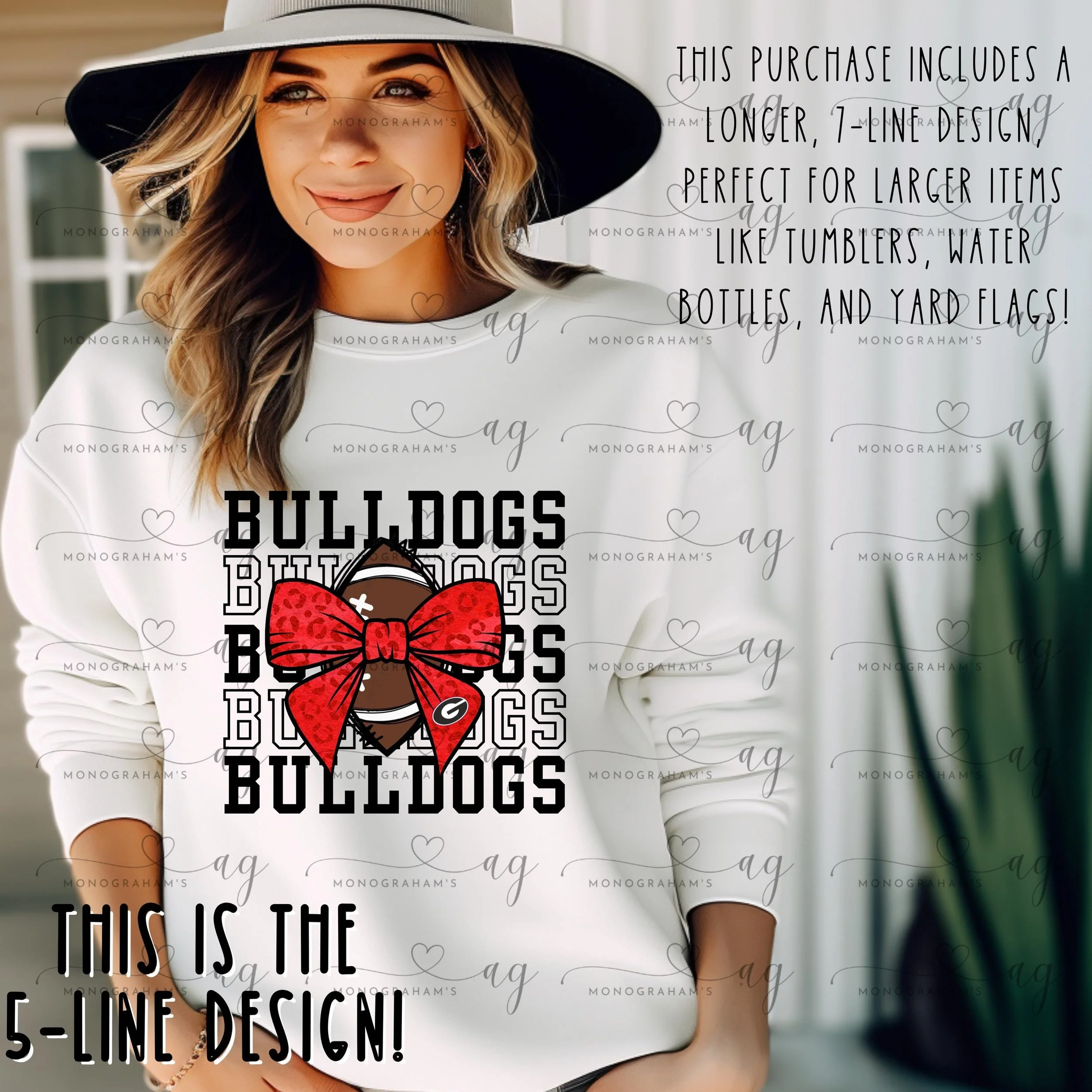 Georgia, Bulldogs, Bows, Digital, PNG