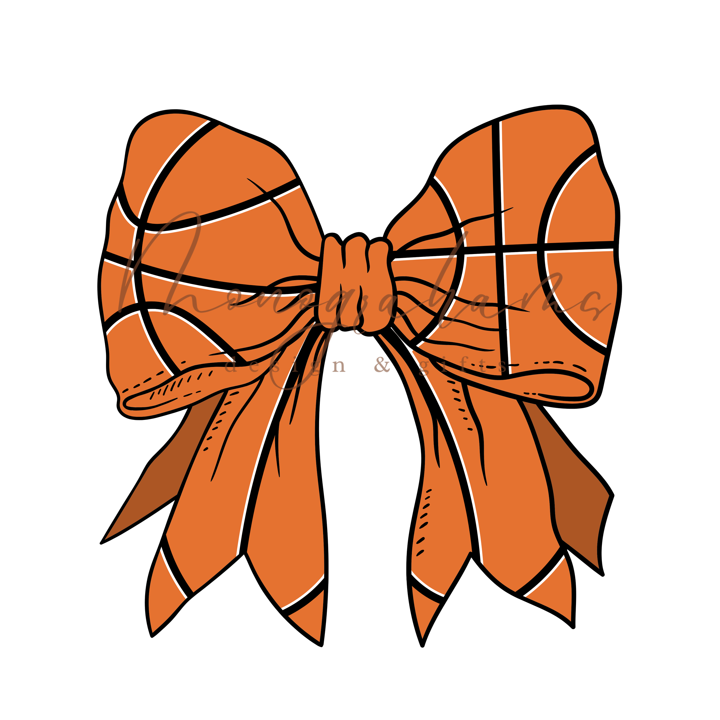 Basketball Bow PNG