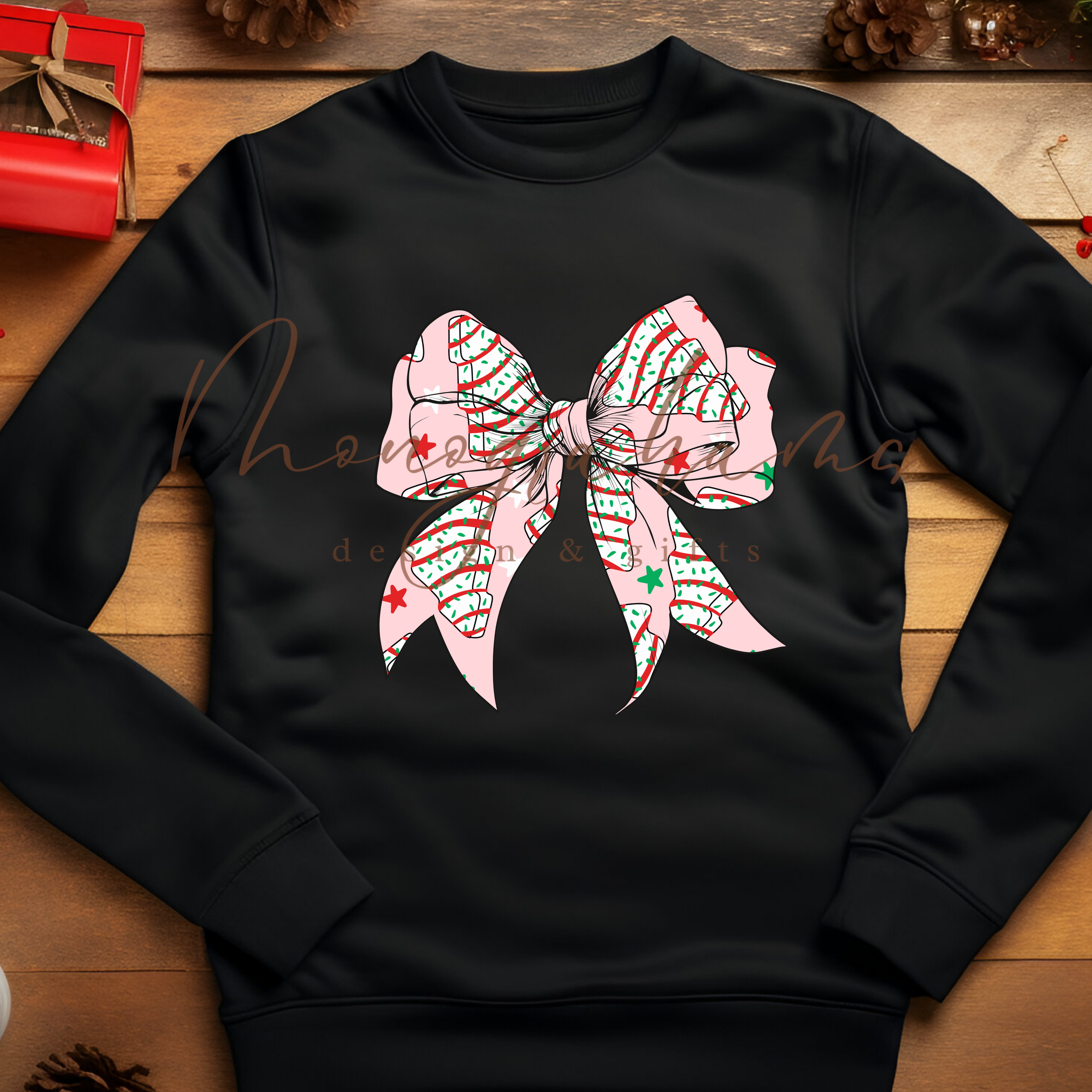Christmas Cake Bow