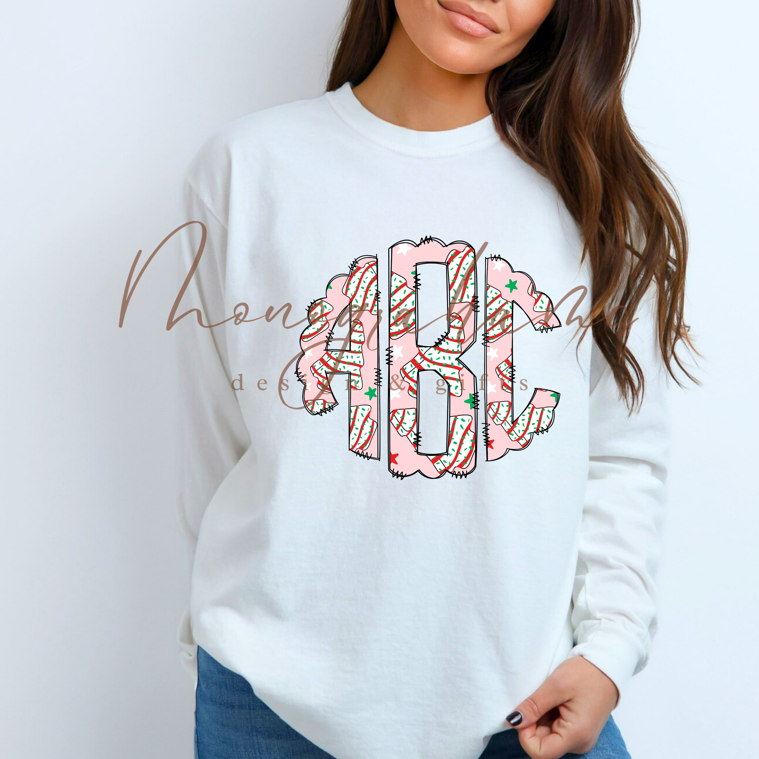 Christmas Cake Monogram