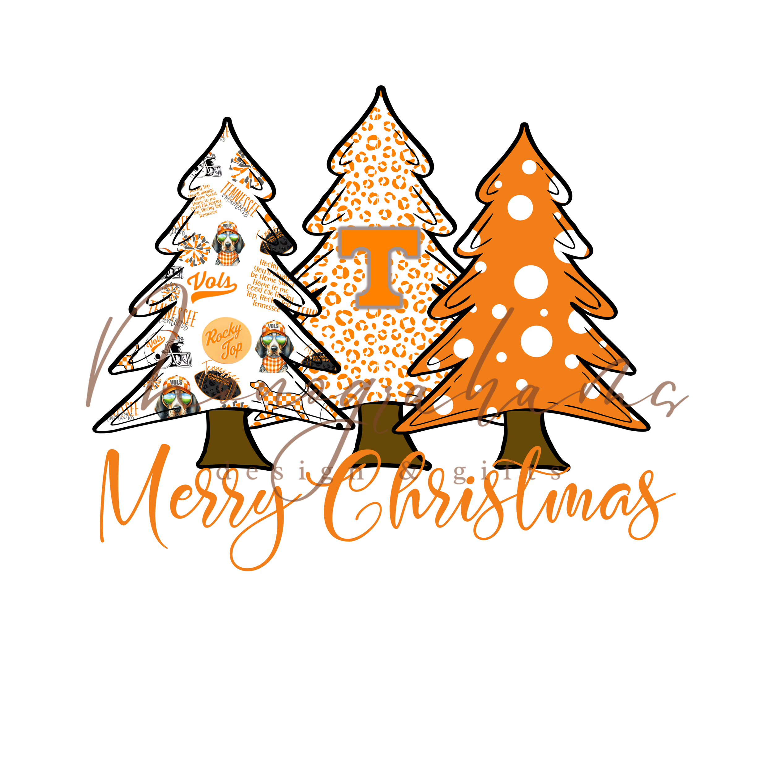Tennessee, Christmas Trees, Merry Christmas, Vols , PNG