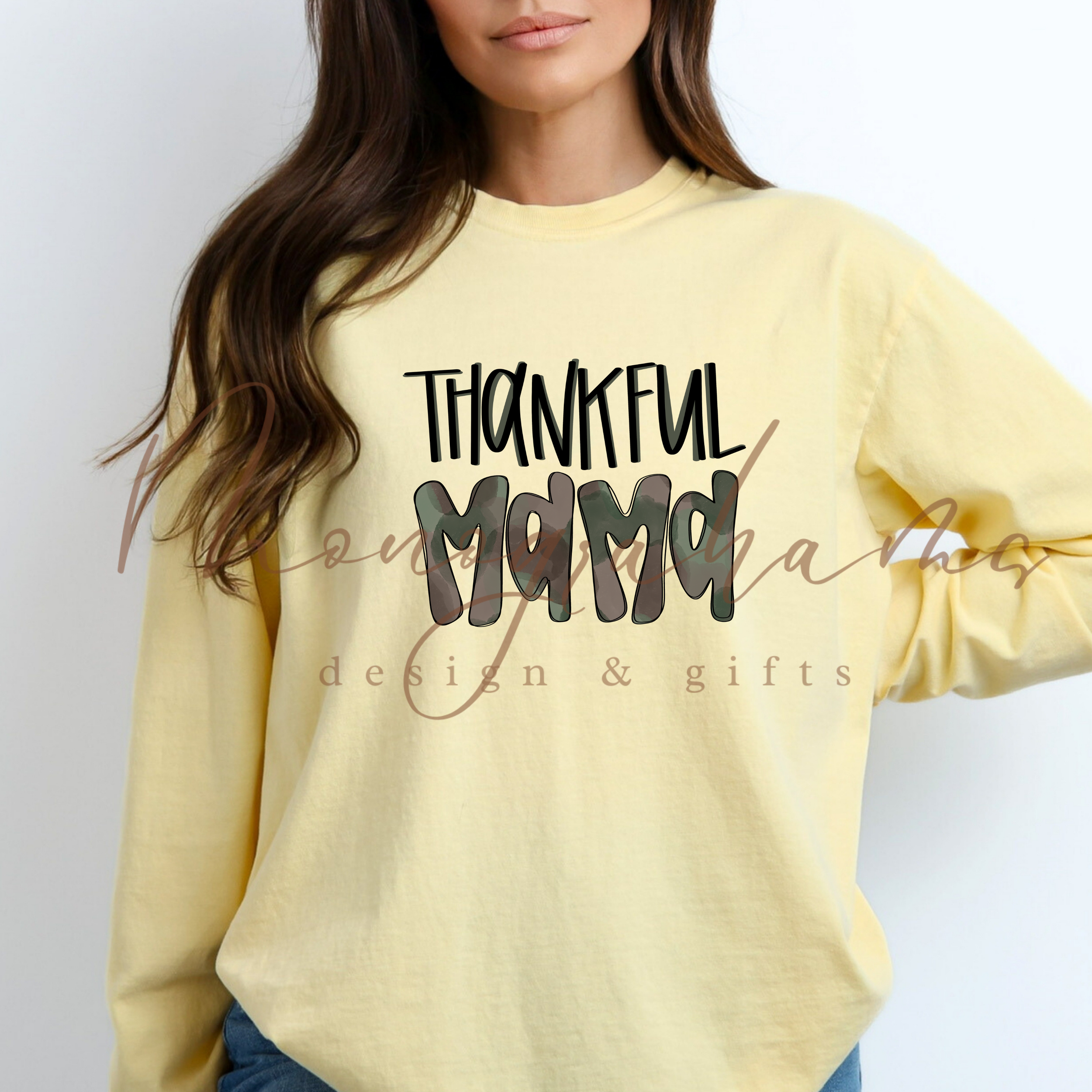 Camo Thankful Mama