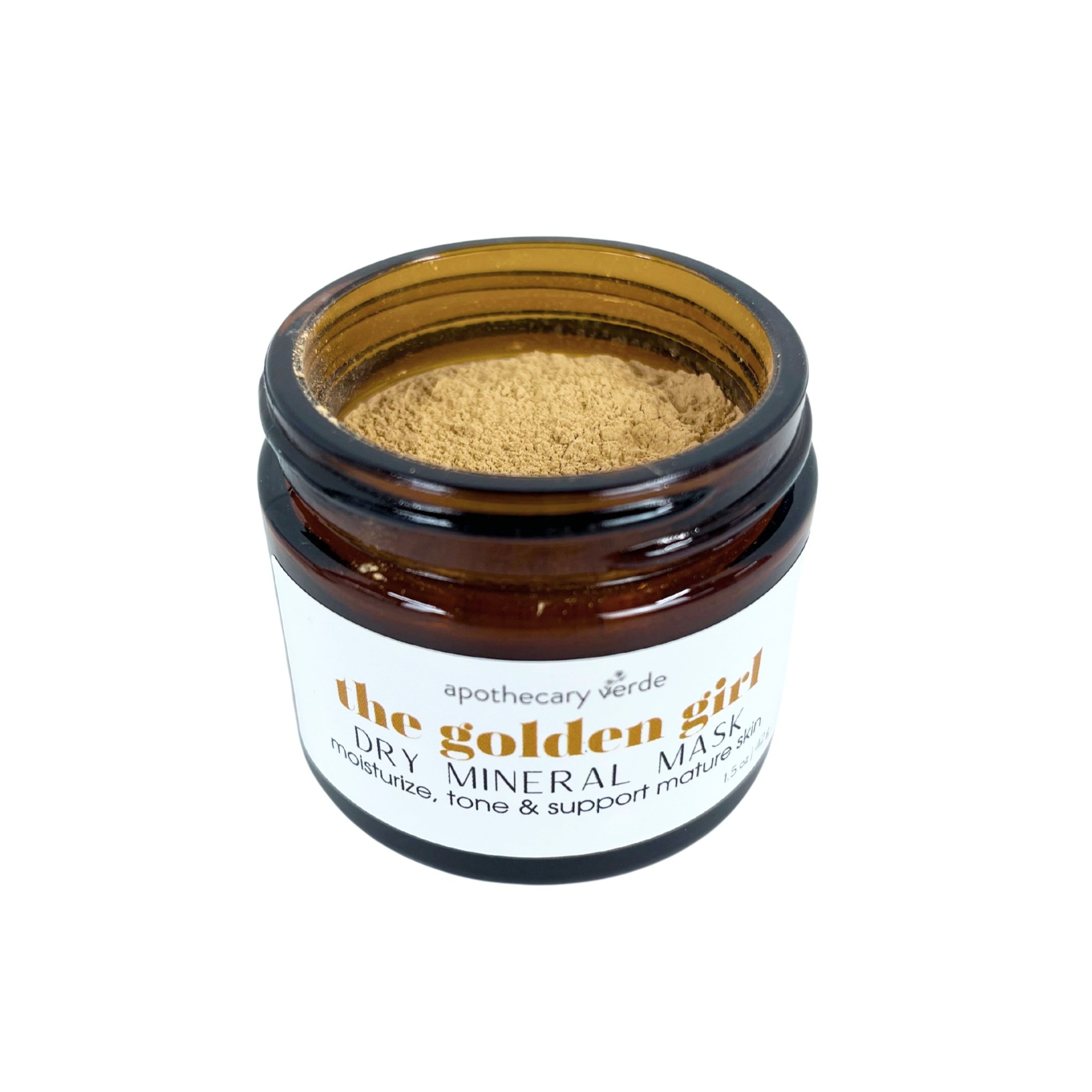 the golden girl mineral facial mask