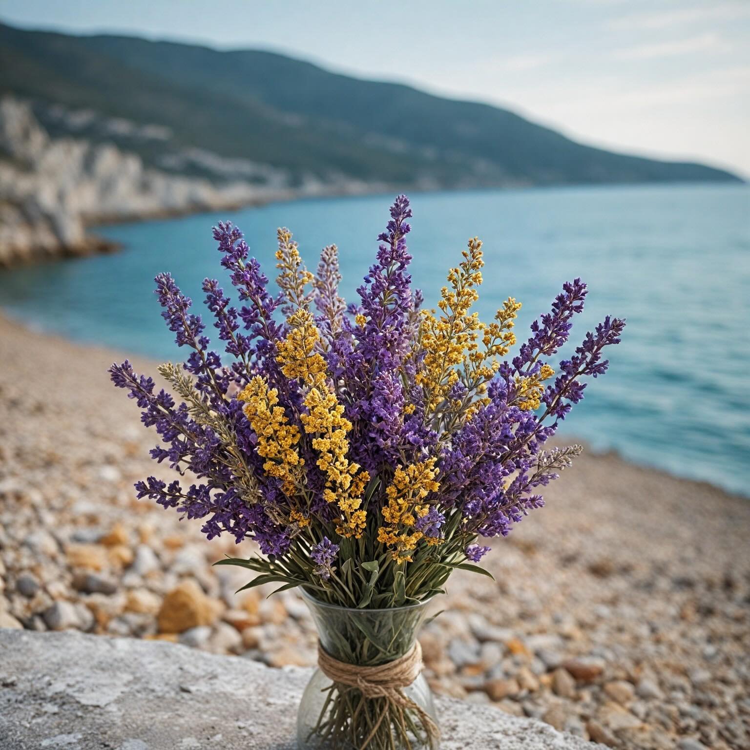 Nous &eacute;tions en ballade au bord de la mer #fleurssechees et vous? O&ugrave; &ecirc;tes-vous partis?