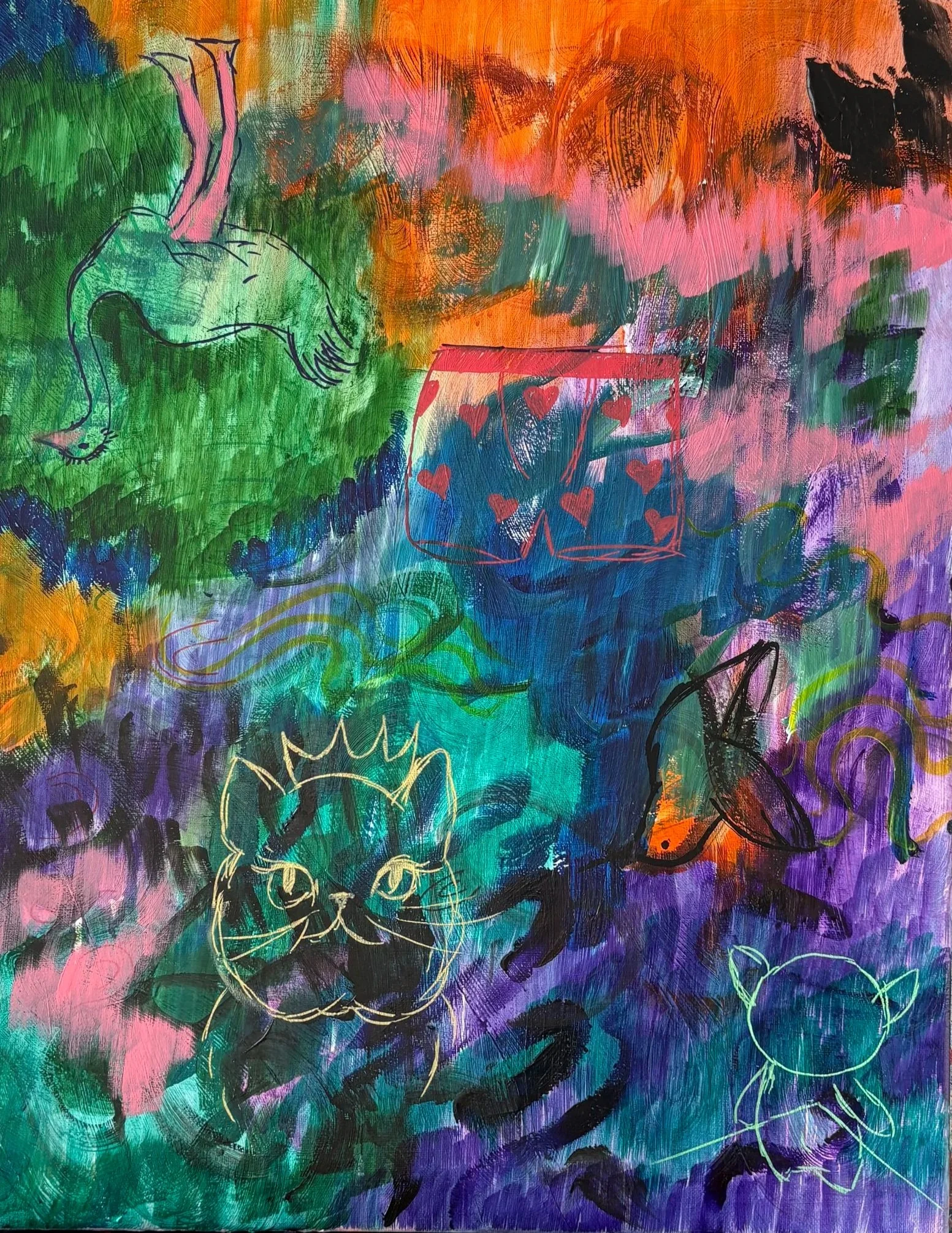 Chaos Painting (16x20")
