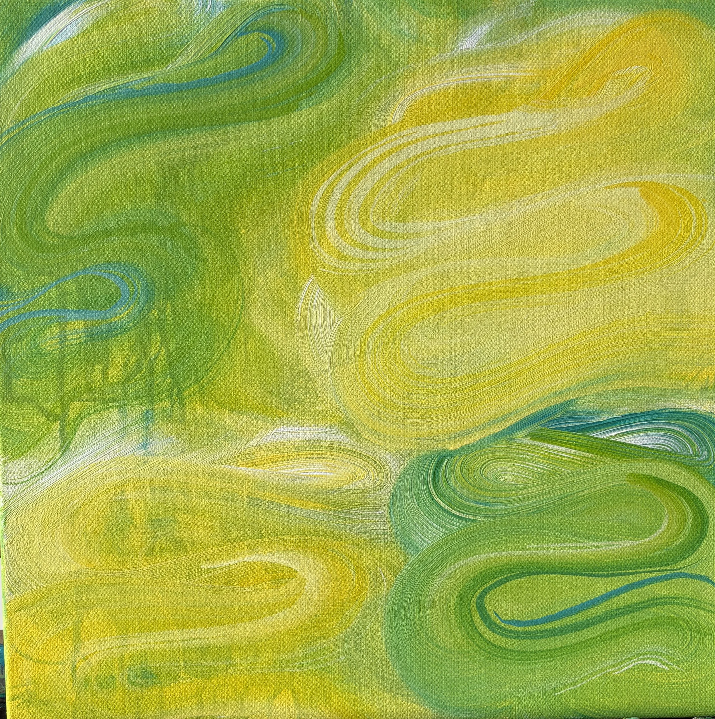 Sorrento, Acrylic on Canvas, 12x12" 