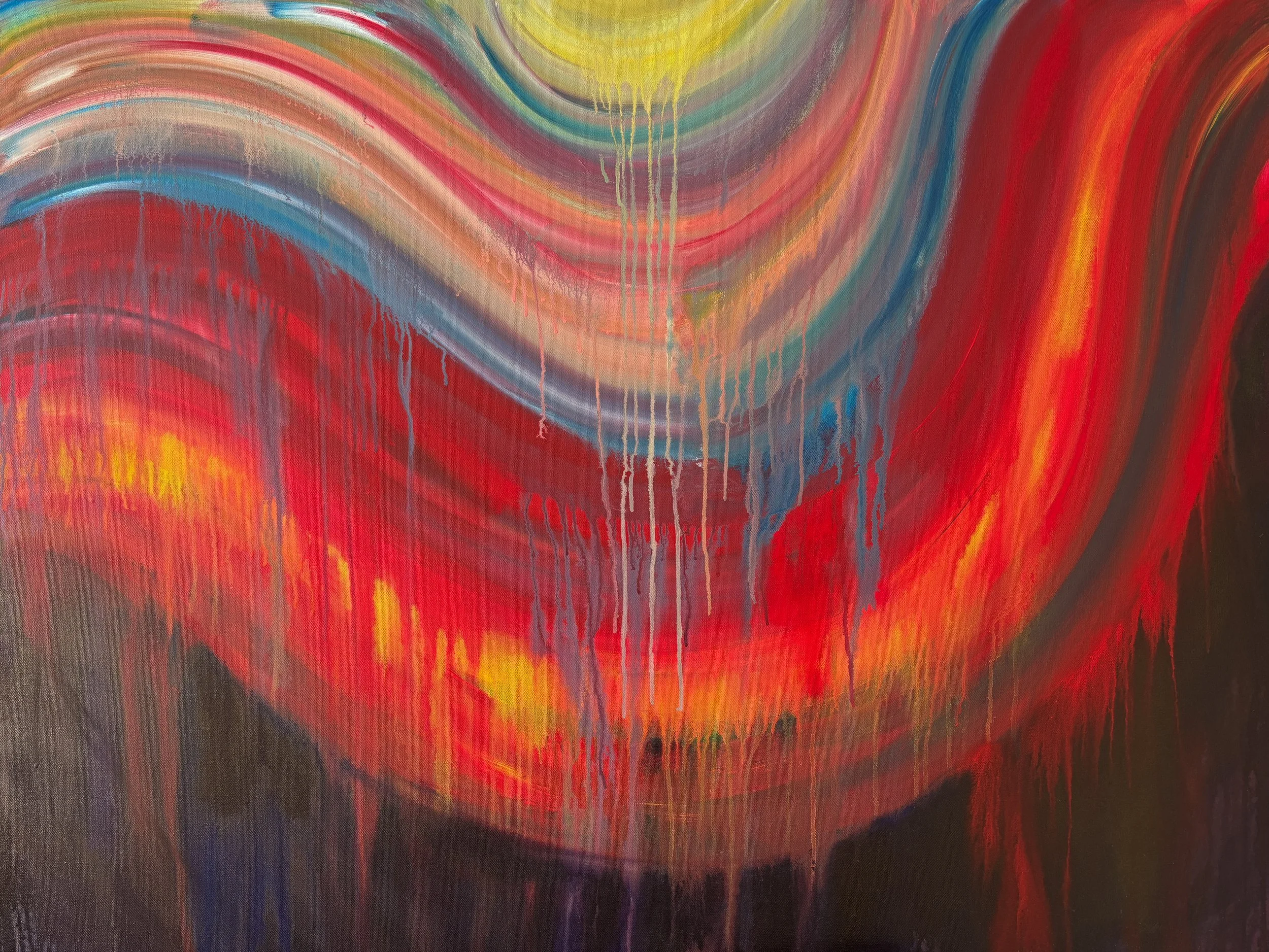 Torrent, Acrylic on Canvas, 36x48"