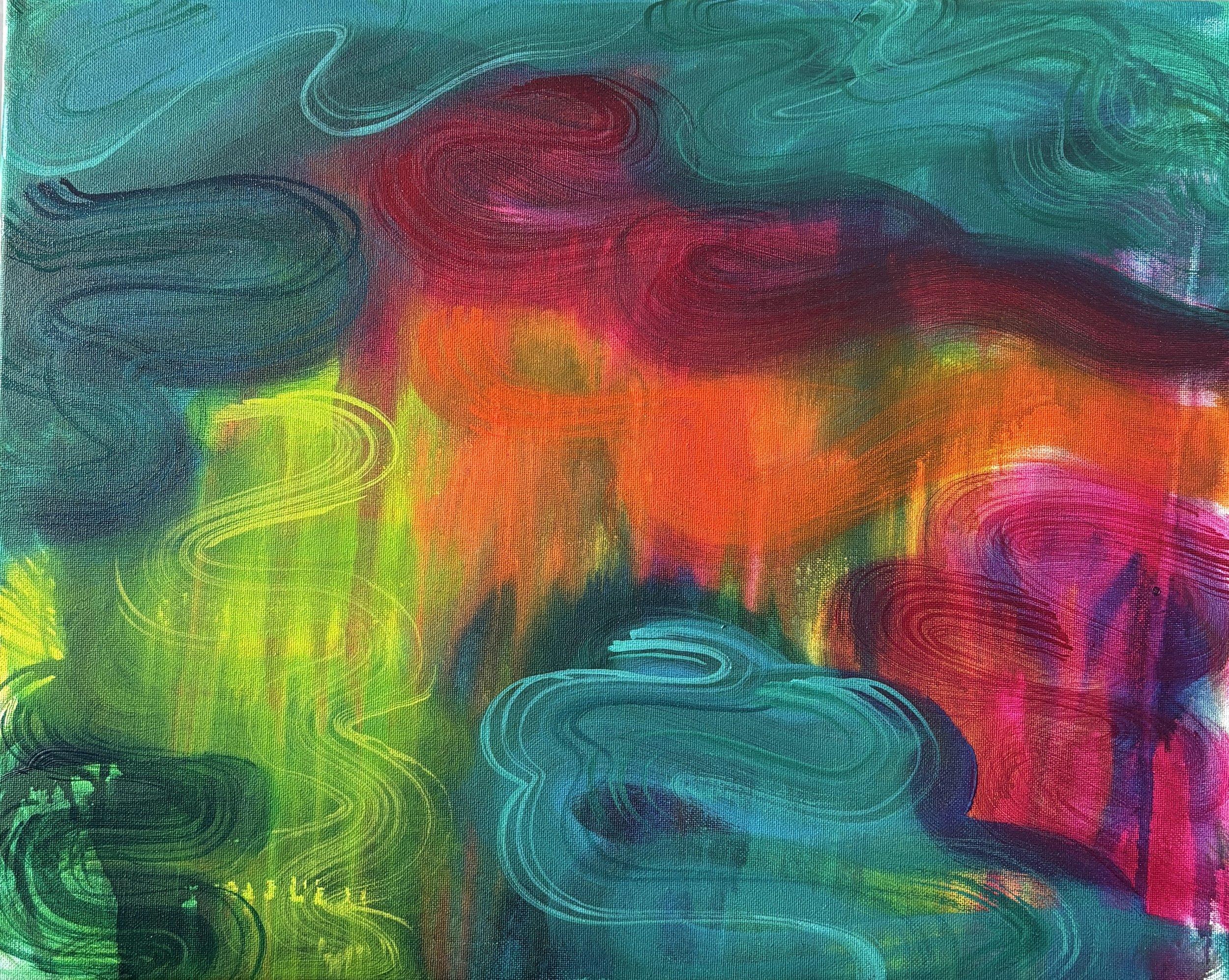 Funfetti, 16x20", Acrylic on Canvas