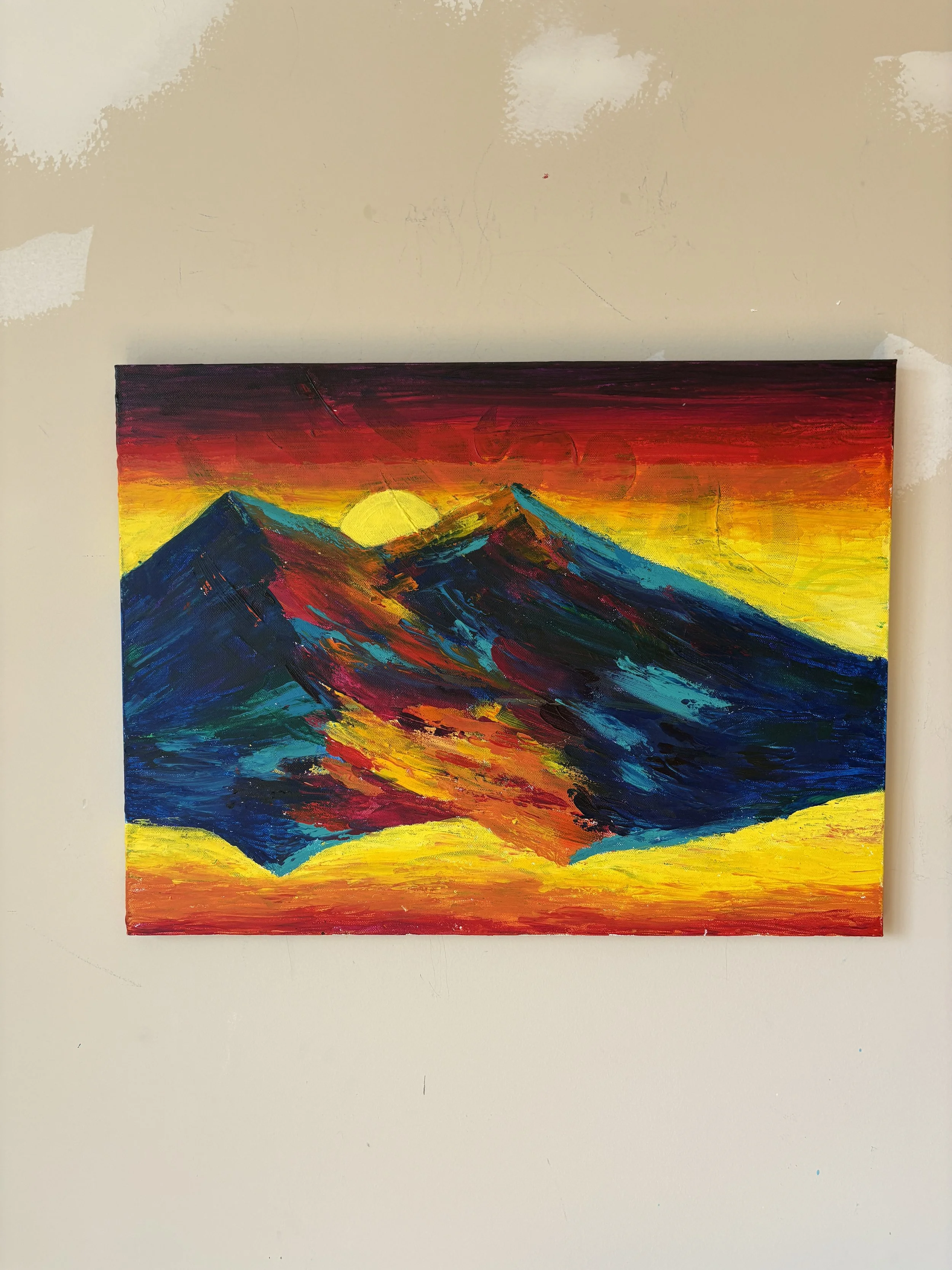 Rainbow Mountain Palette Knife (18x24")