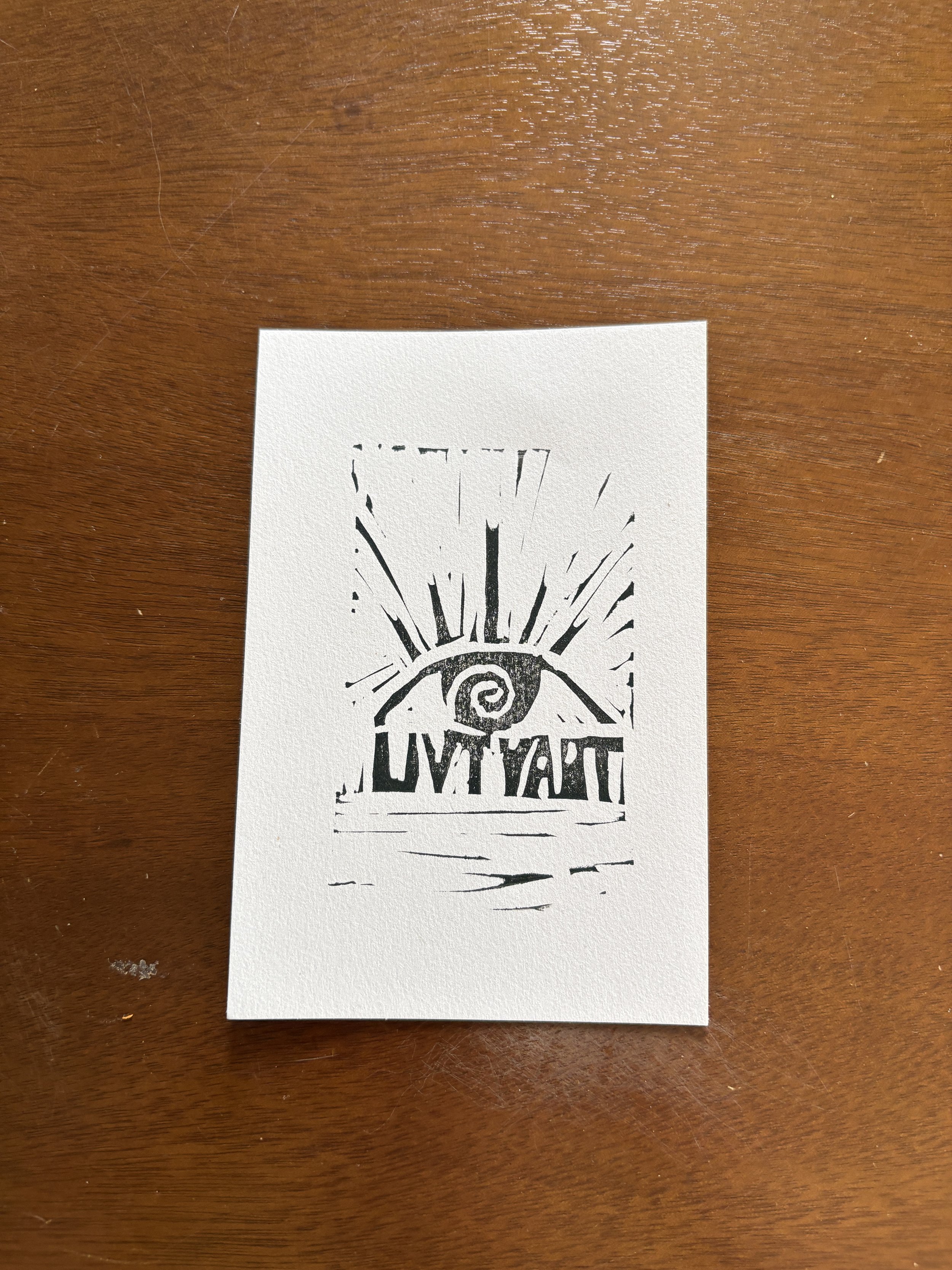 Livtyart Linocut Print (4x6")