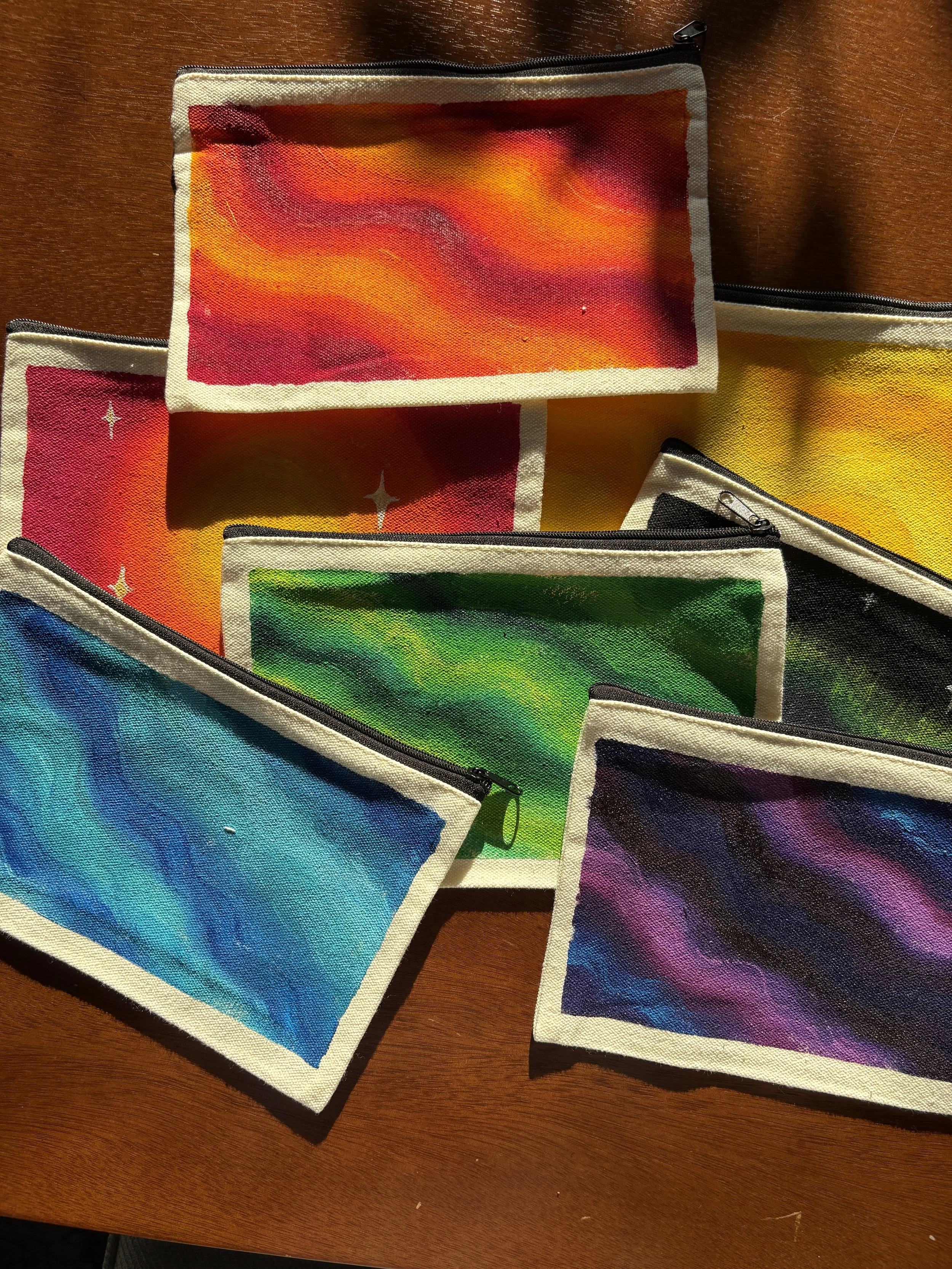 Hand Painted Pouches
