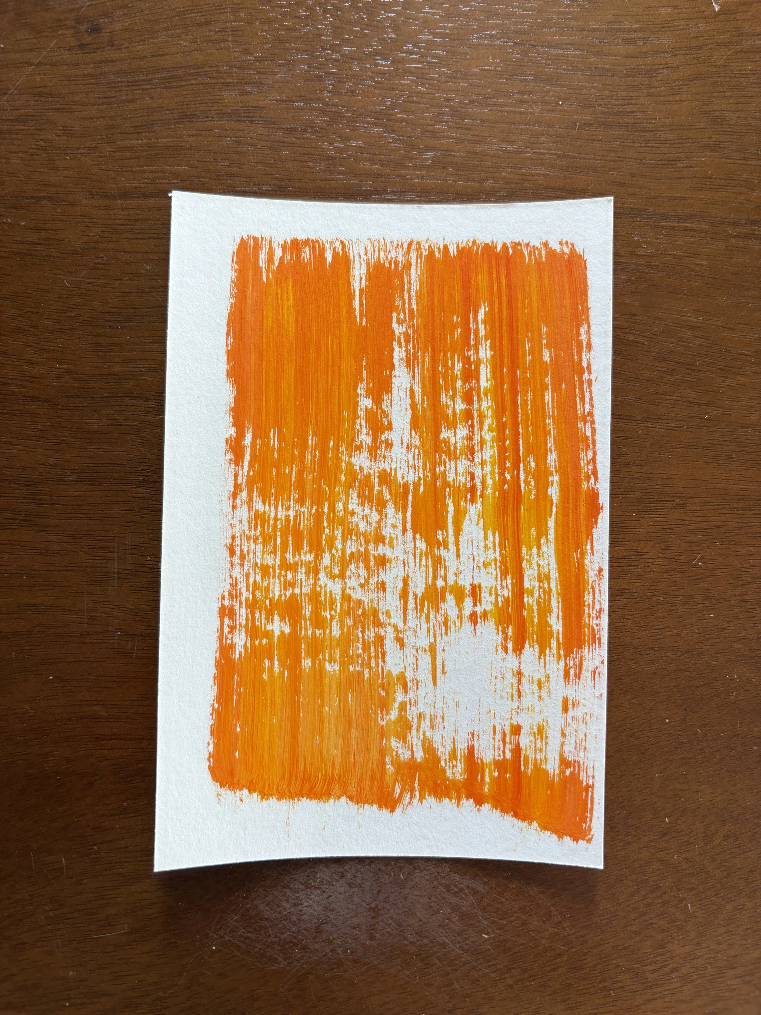 Orange Swatch (4x6")
