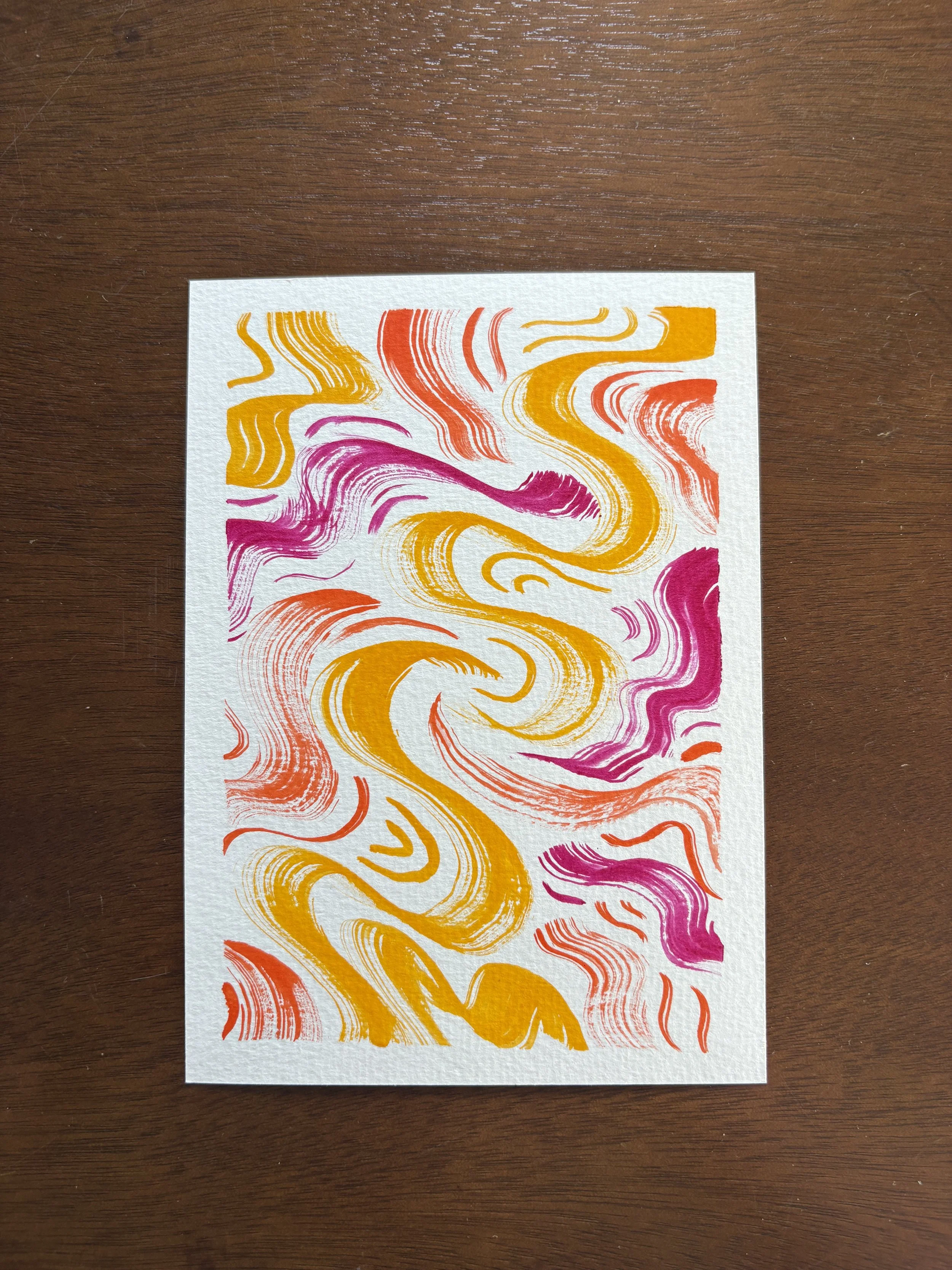 Abstract Watercolor (5x7")