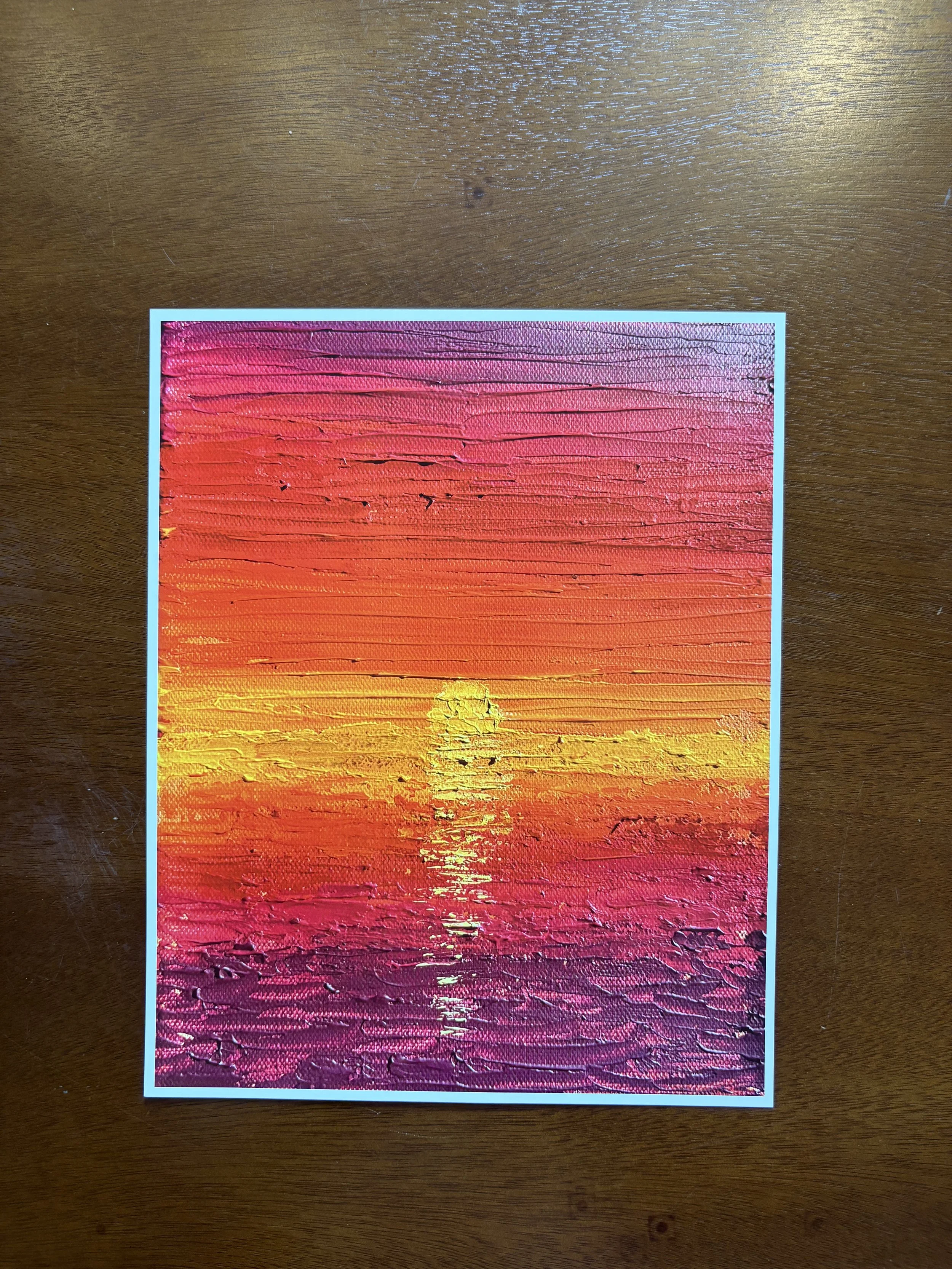 Orange Sunset Print (8x10")
